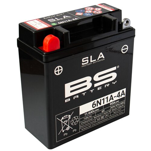Image of Batterie SLA BS Battery 6N11A-4A 6V - 11,6Ah