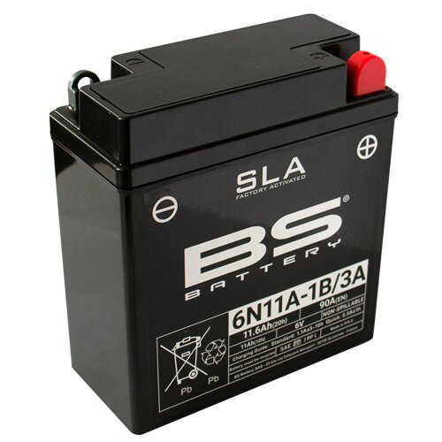 Image of Batterie SLA BS Battery 6N11A-1B/3A 6V 11,6Ah