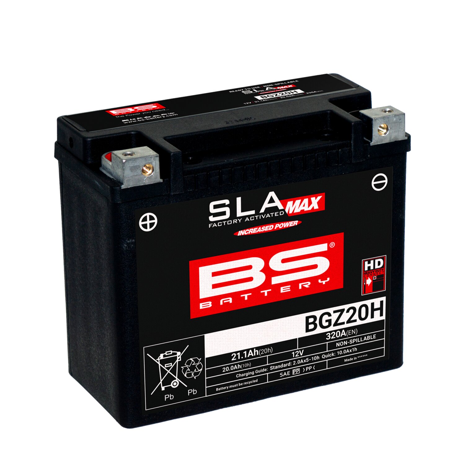 Image of Batterie SLA Max BS Battery BGZ20H 12V - 21,1Ah