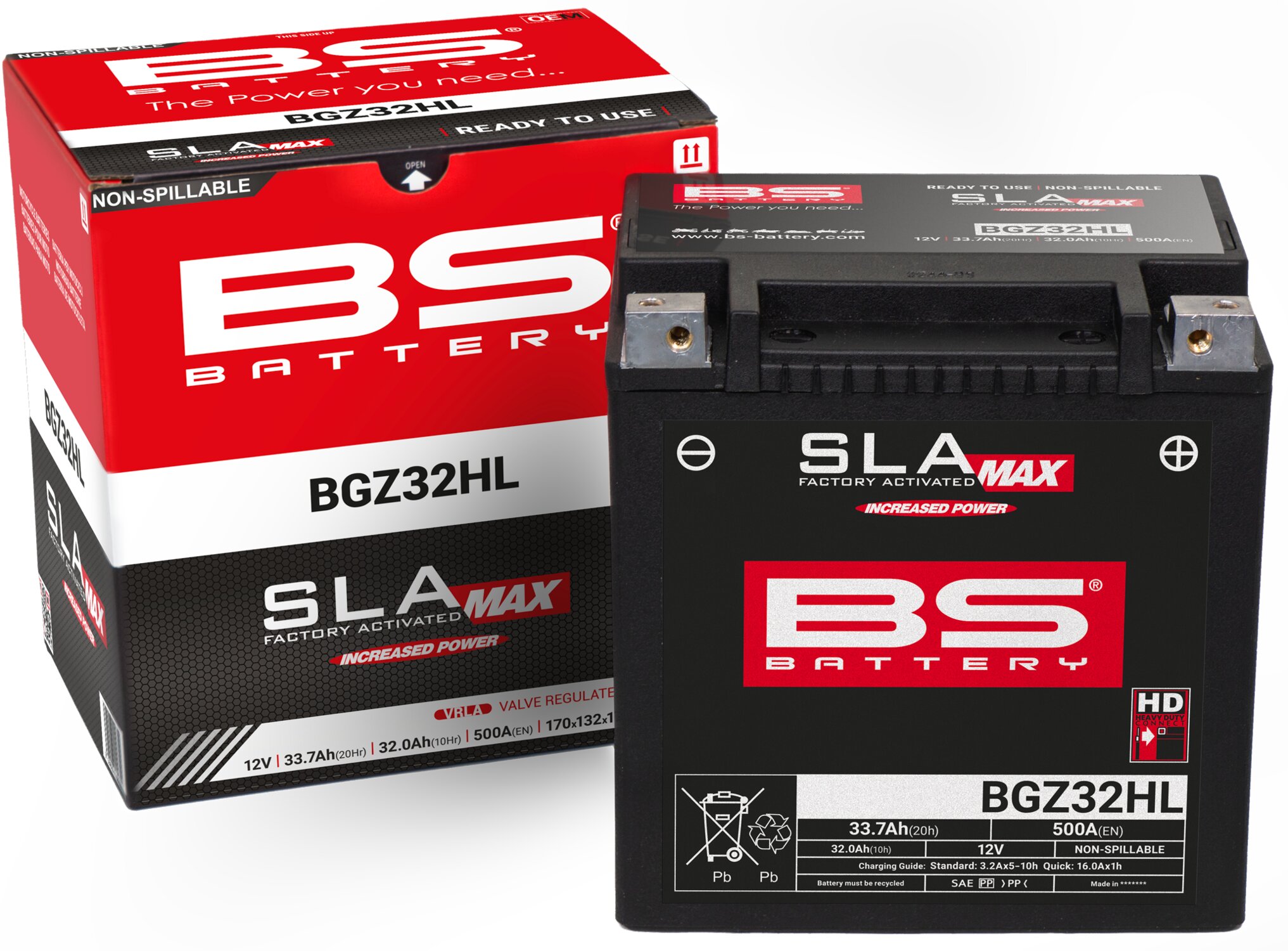Image of Batterie SLA Max BS Battery BGZ32HL 12V - 33,7Ah
