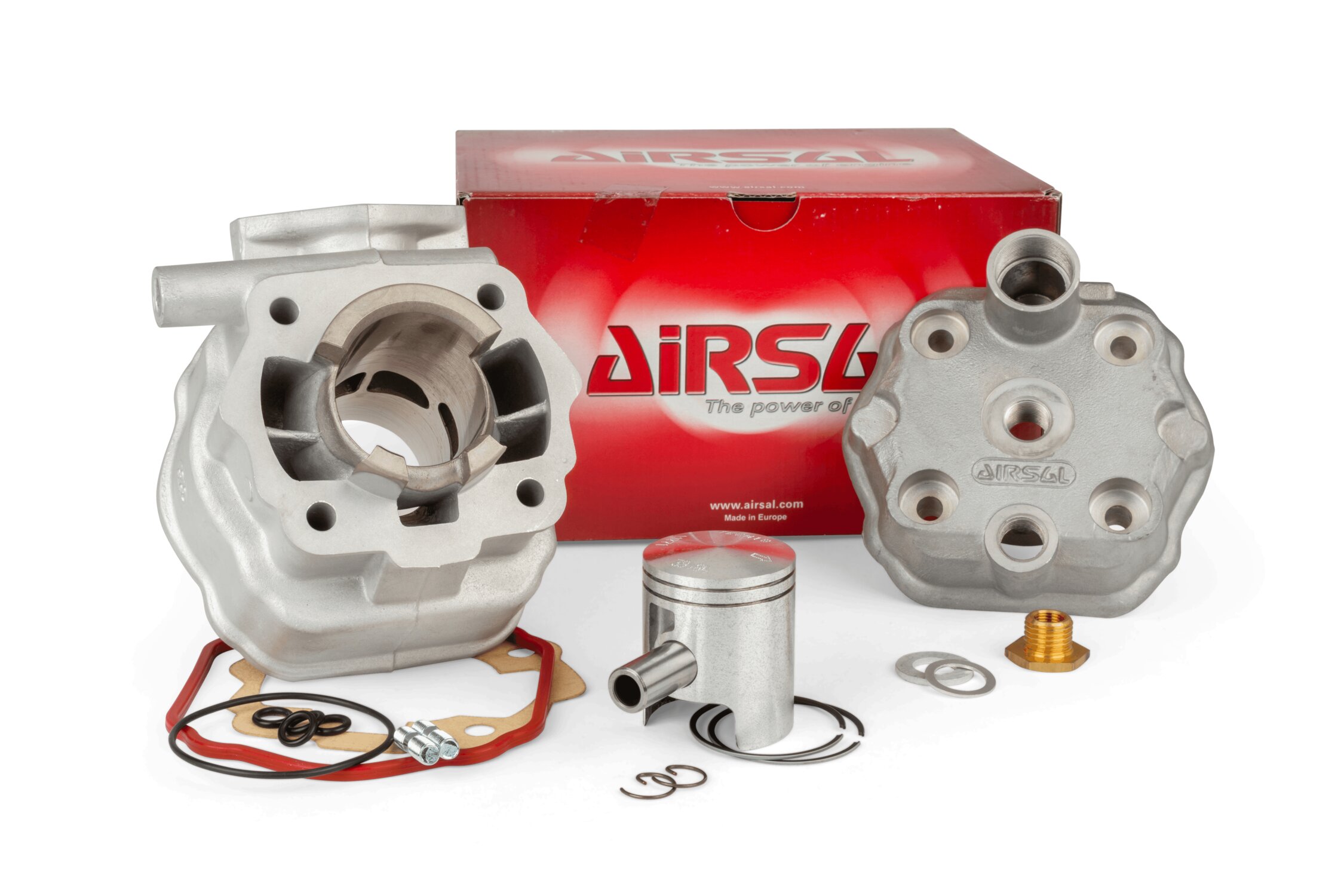 Image of Zylinder Kit Airsal Racing 50ccm Alu Tech Piston Derbi Euro 2