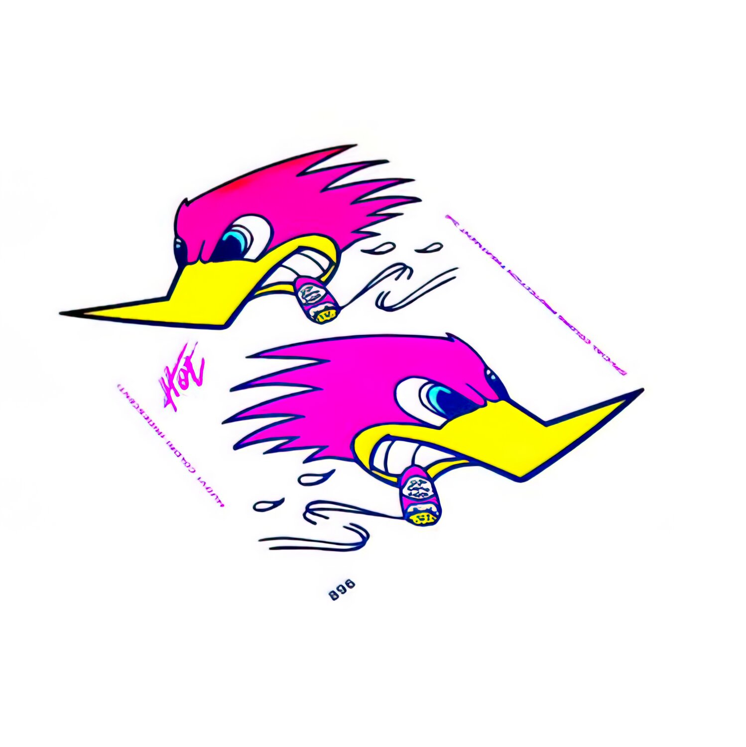 Image of Aufkleber Woodpecker 14x16cm