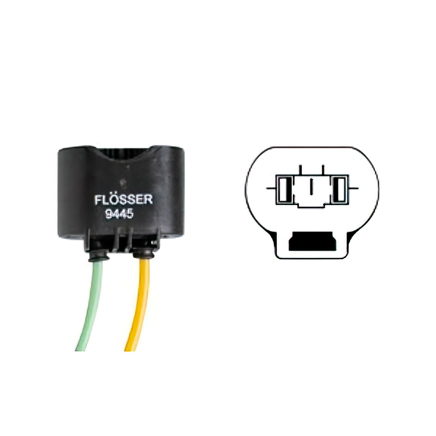Image of Lampenfassung Flösser 12V HB3 / H10 / H12 - mit Kabel