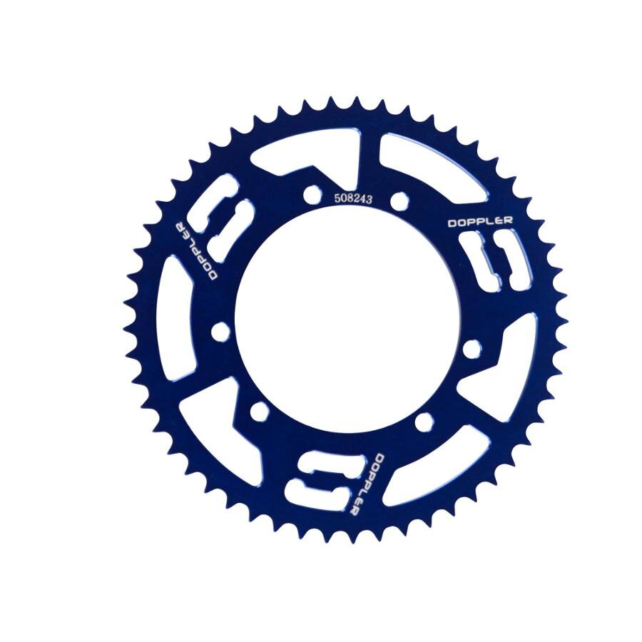 Image of Kettenrad Z53 - 428 Doppler Alu CNC blau Sherco Enduro 50
