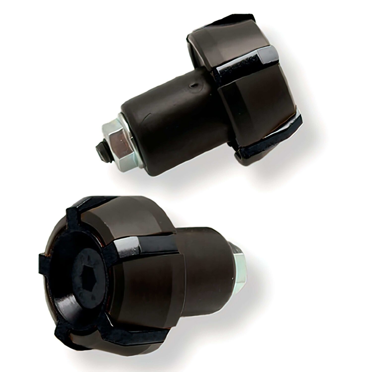 Image of Lenkerendengewichte 18mm Harlem schwarz / schwarz