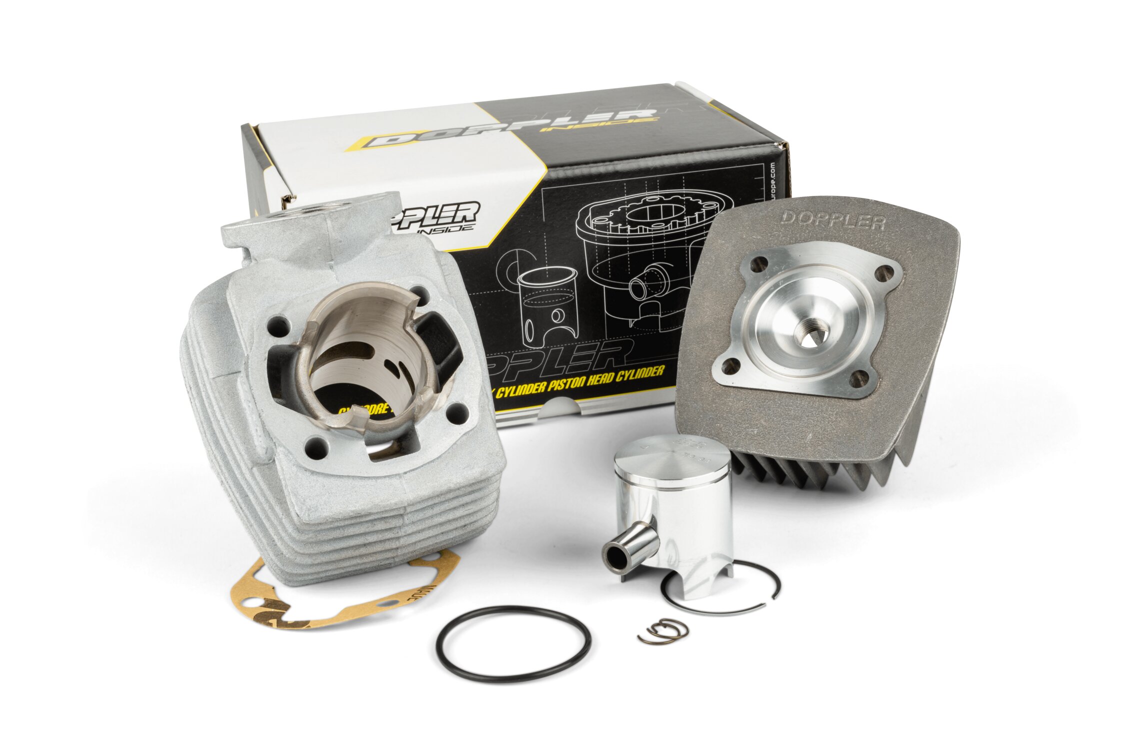 Image of Zylinder Kit mit Kopf Doppler 50ccm Alu ER1 Peugeot 103 AC
