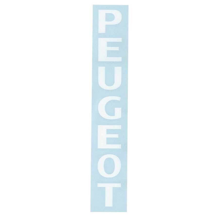 Image of Aufkleber Peugeot (Gabel) 190x25 mm weiß