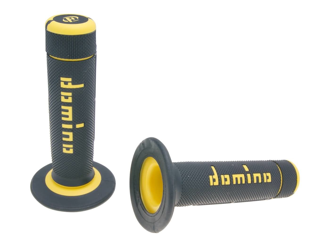 Image of Lenkergriffe Domino A020 2-Komponenten schwarz / gelb