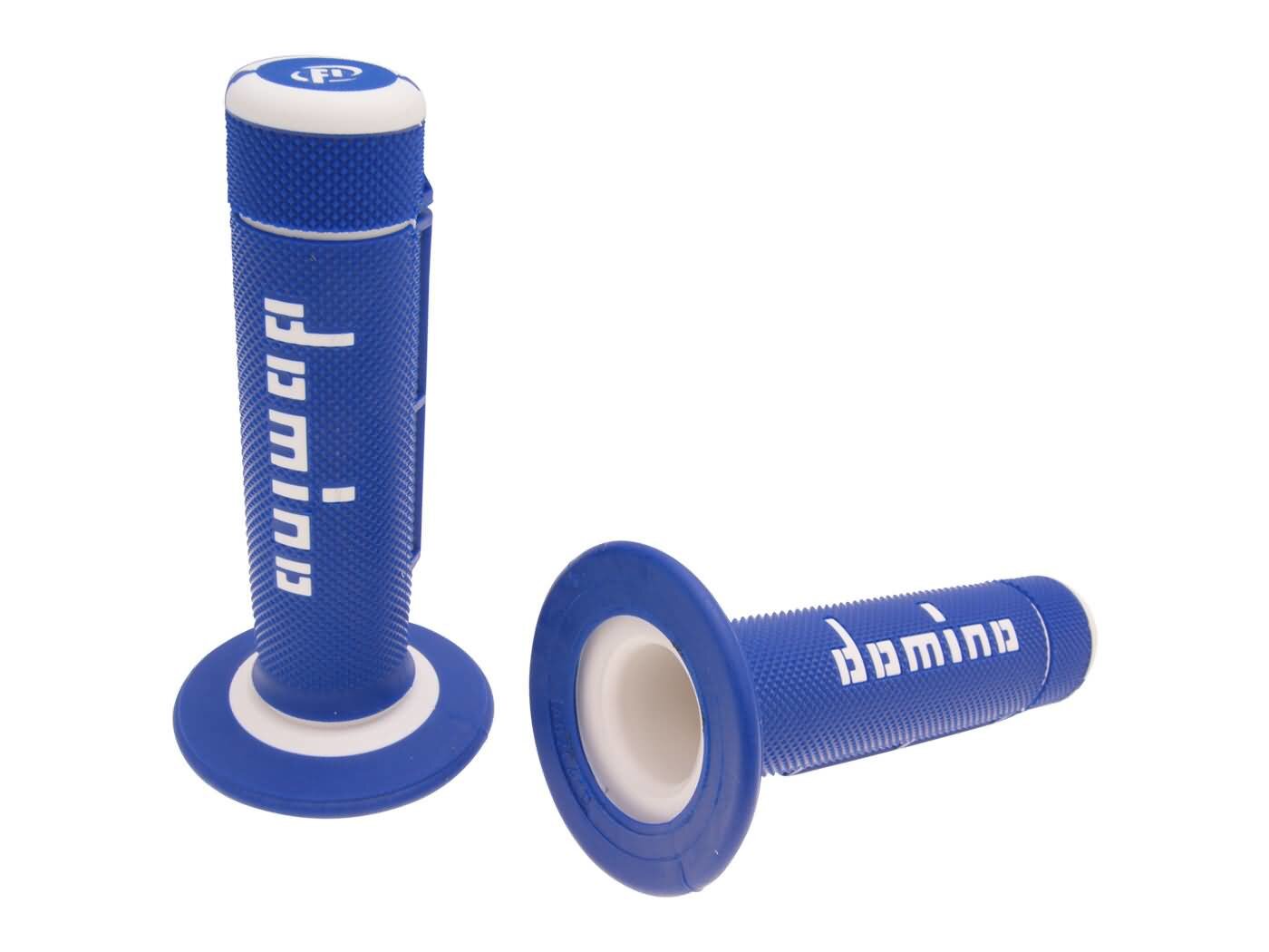 Image of Lenkergriffe Domino A020 2-Komponenten blau / weiß
