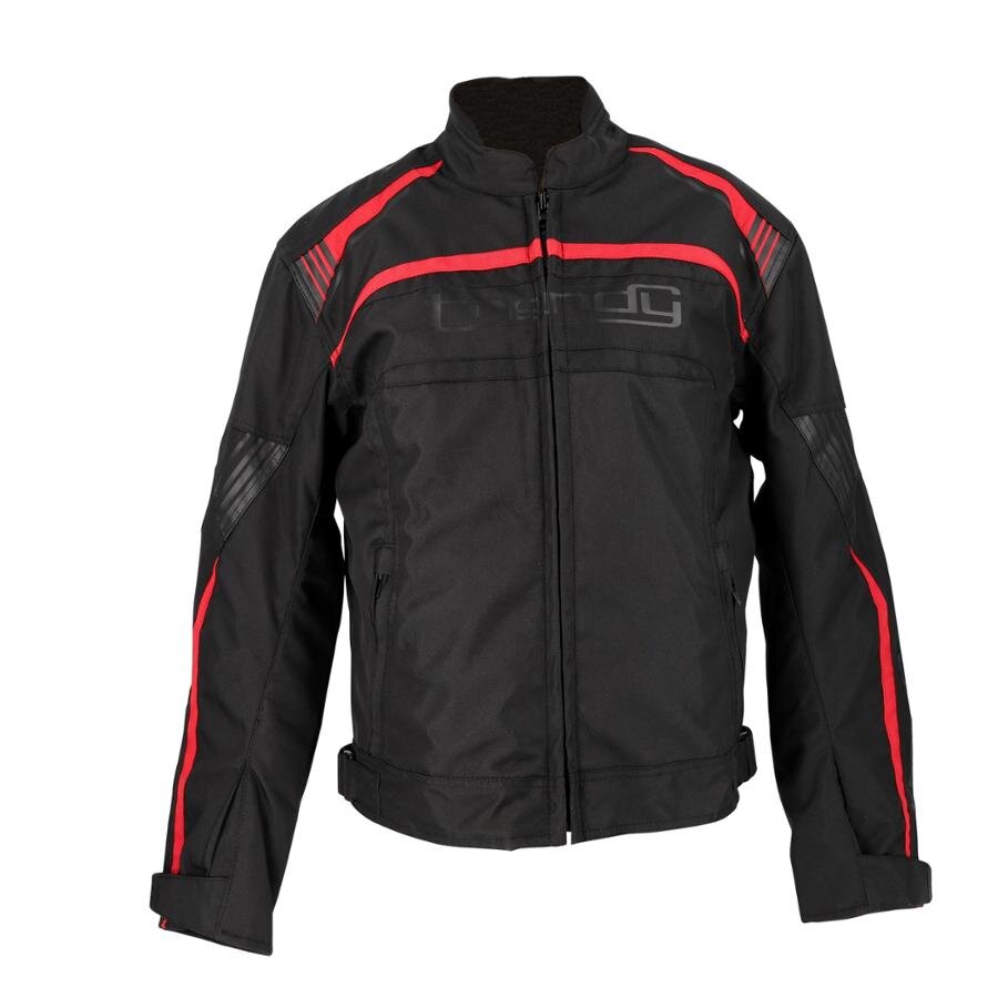 Image of Motorradjacke Trendy Hiems schwarz/rot M