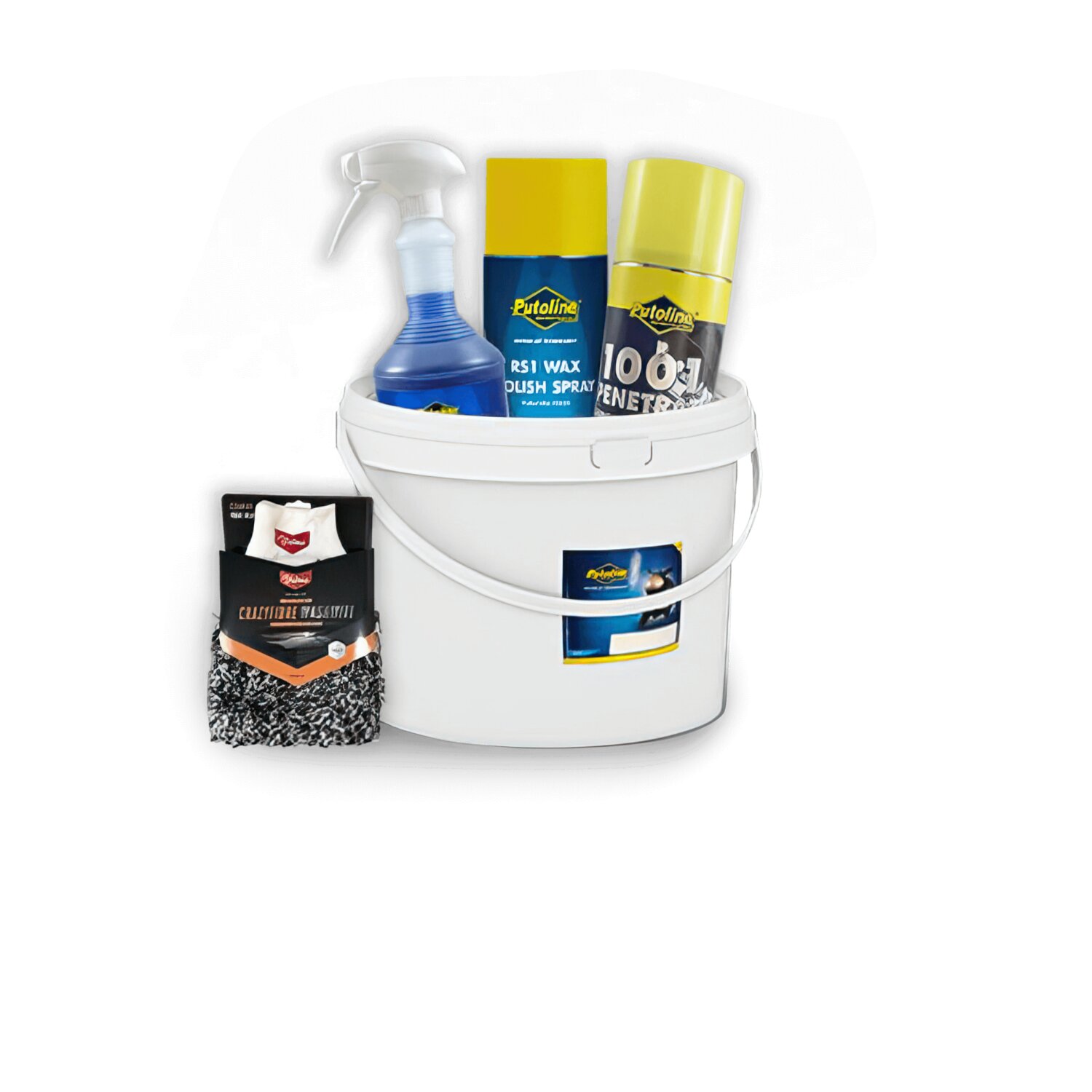 Image of Pflegekit Putoline RS1 Wash / Wax / PTFE Spray / Handschuhe / Eimer