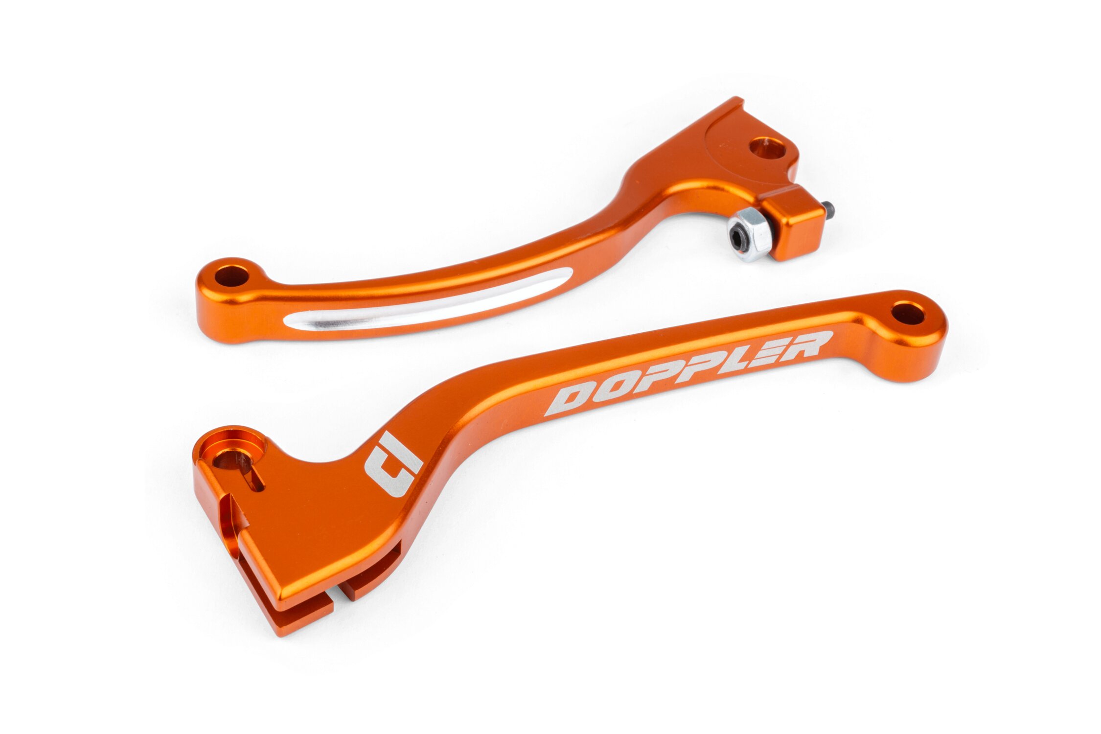 Image of Hebelset Doppler CNC orange (AJP) Rieju MRT / RRX / Sherco