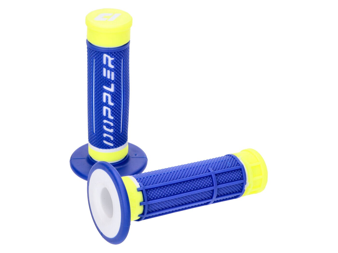 Image of Griffe Doppler Grip 3D blau / weiß / neon gelb