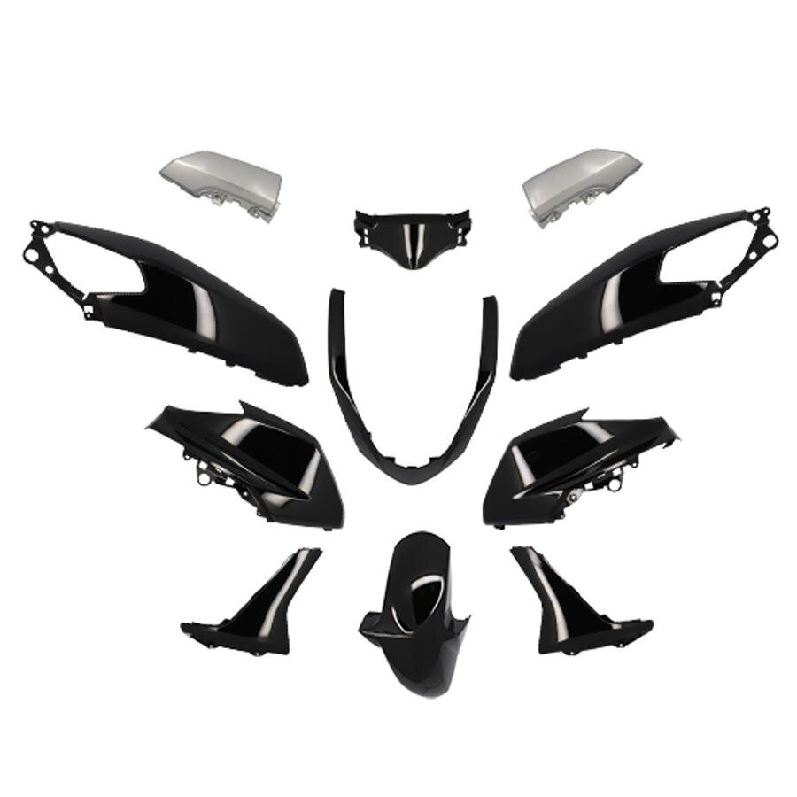 Image of Verkleidungskit Yamaha Nmax 125 2015 - 2020 schwarz (11 Teile)