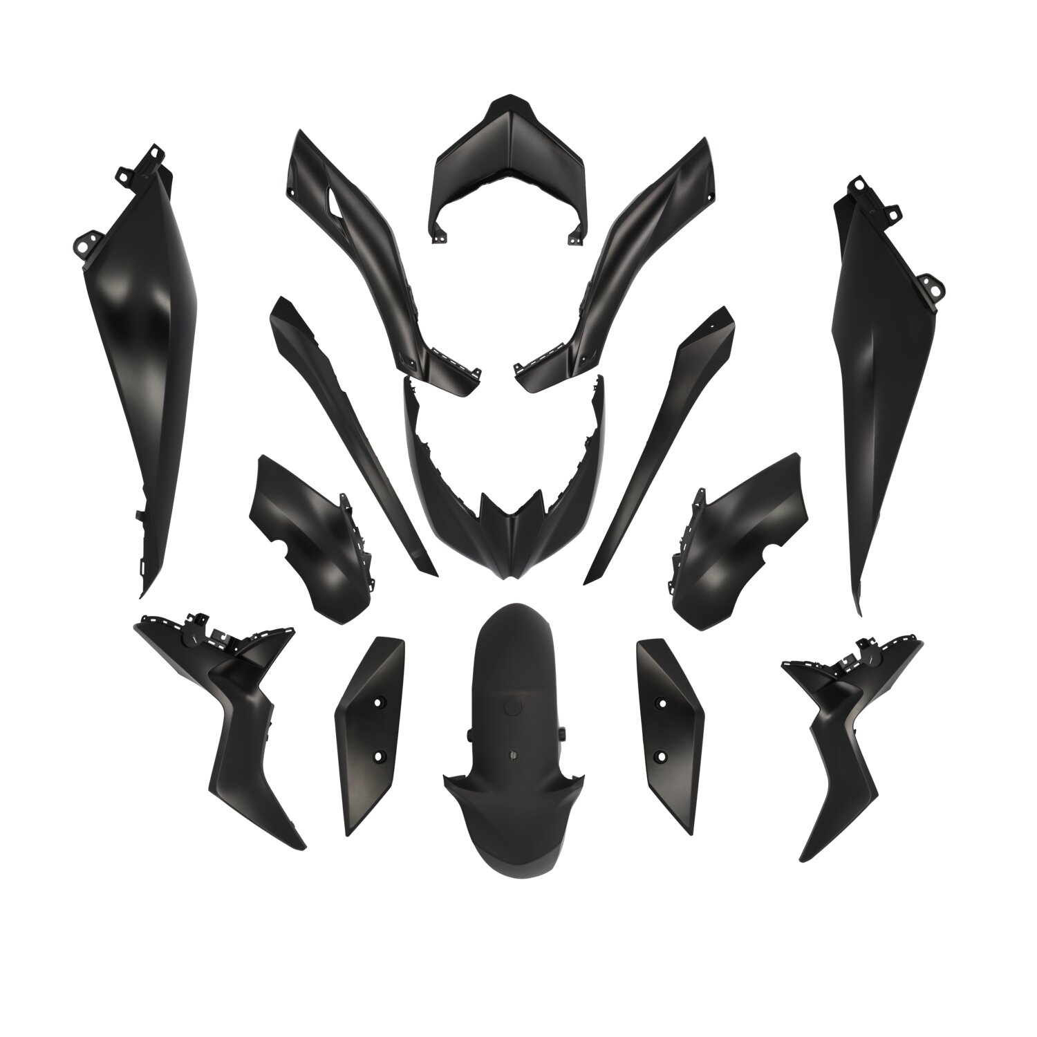 Image of Verkleidungskit Yamaha 125 - 300 Xmax ab 2018 matt schwarz (15 Teile)