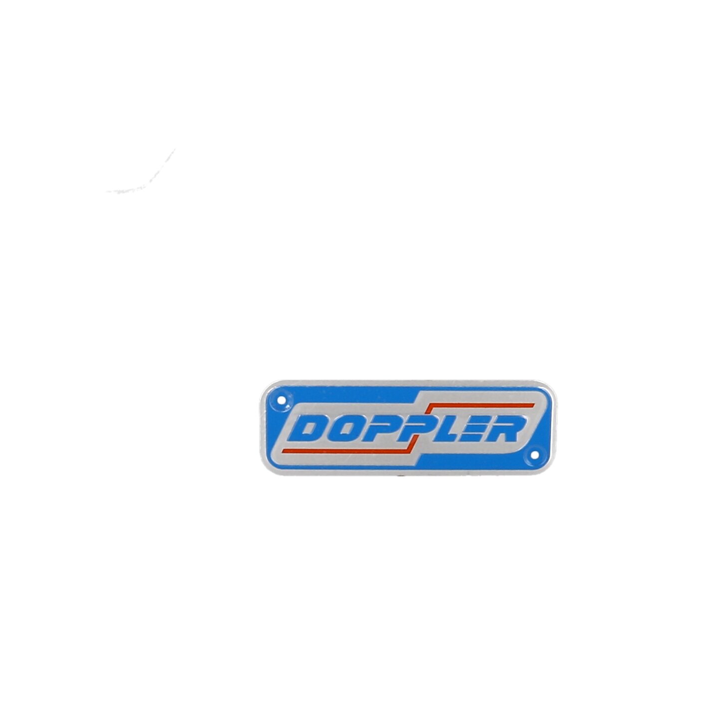 Image of Doppler Logo Schild für Auspuff ER1/S3R 120x40mm