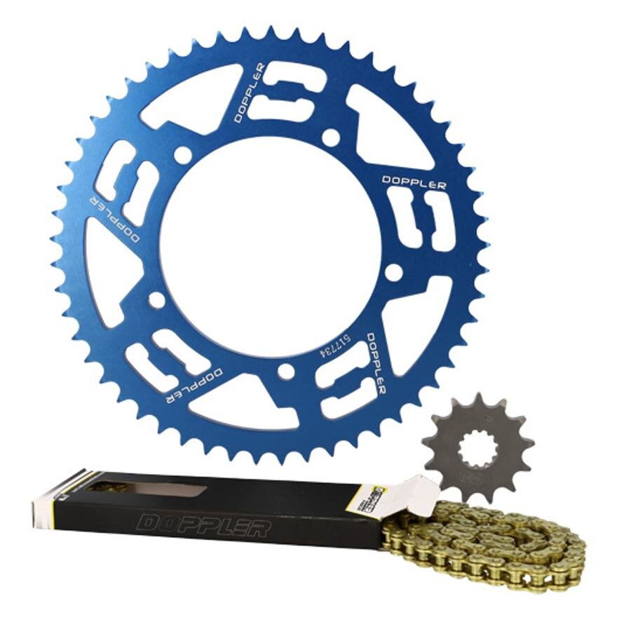 Image of Kettensatz Doppler 13x53 - 428 Sherco 50 Alu Blau