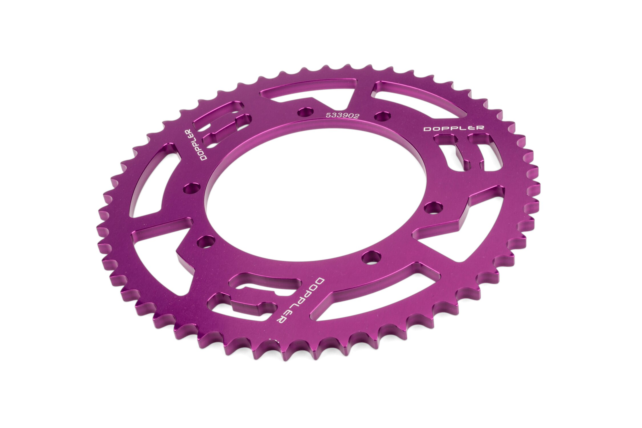 Image of Kettenrad Z53 - 428 Doppler Alu CNC lila Sherco Enduro 50