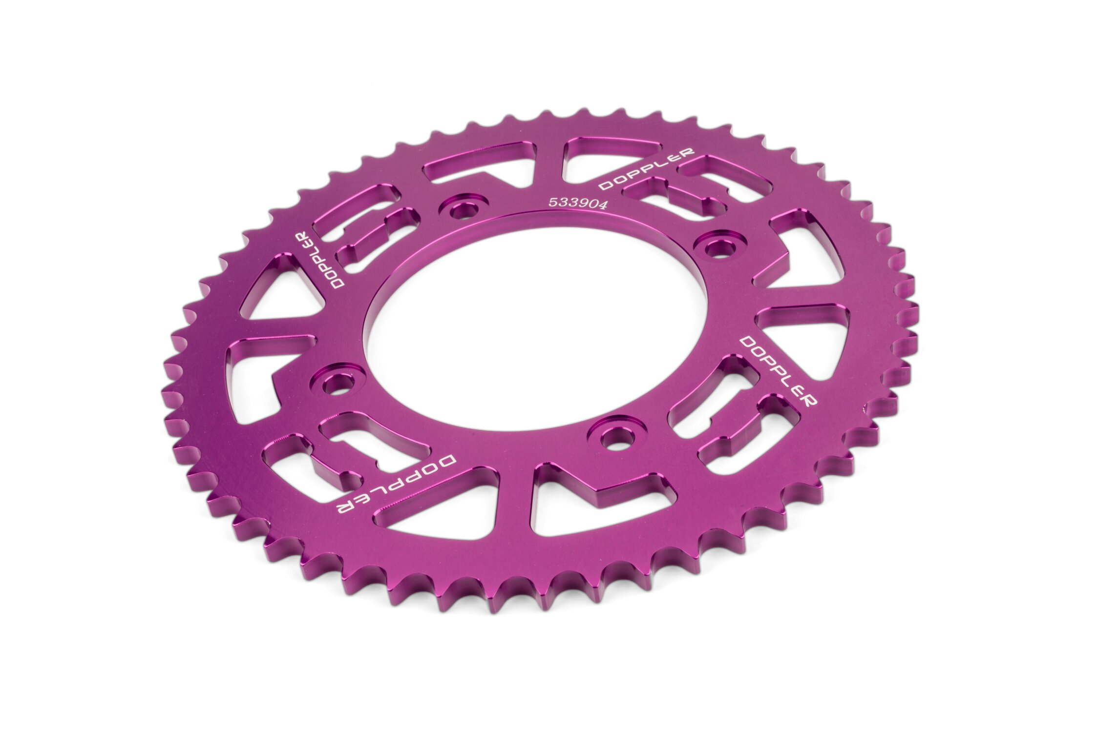 Image of Kettenrad 53 Zähne - 428 Doppler Alu CNC lila Beta RR 50