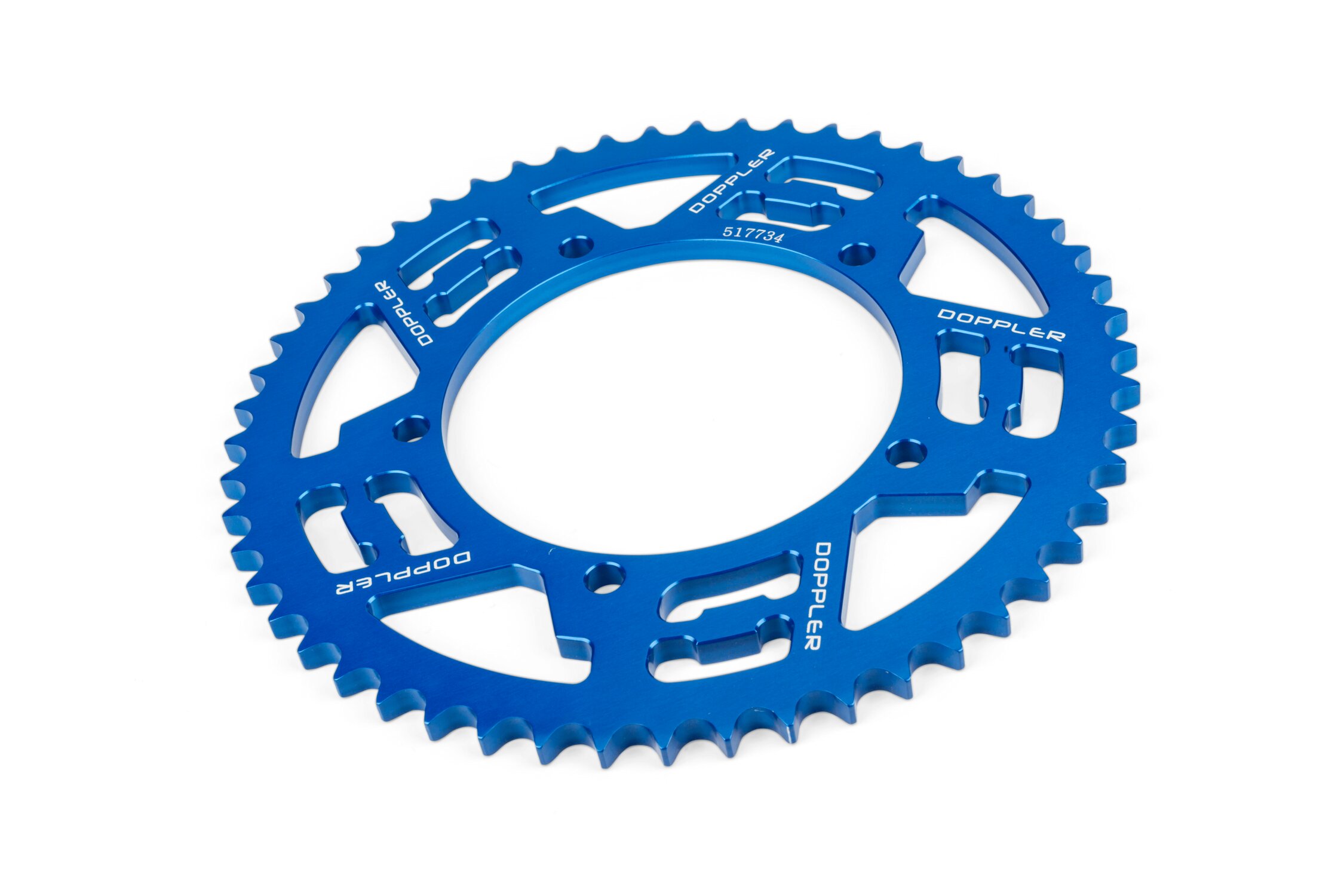 Image of Kettenrad Doppler 53 Zähne - 428 Alu Blau Sherco 50
