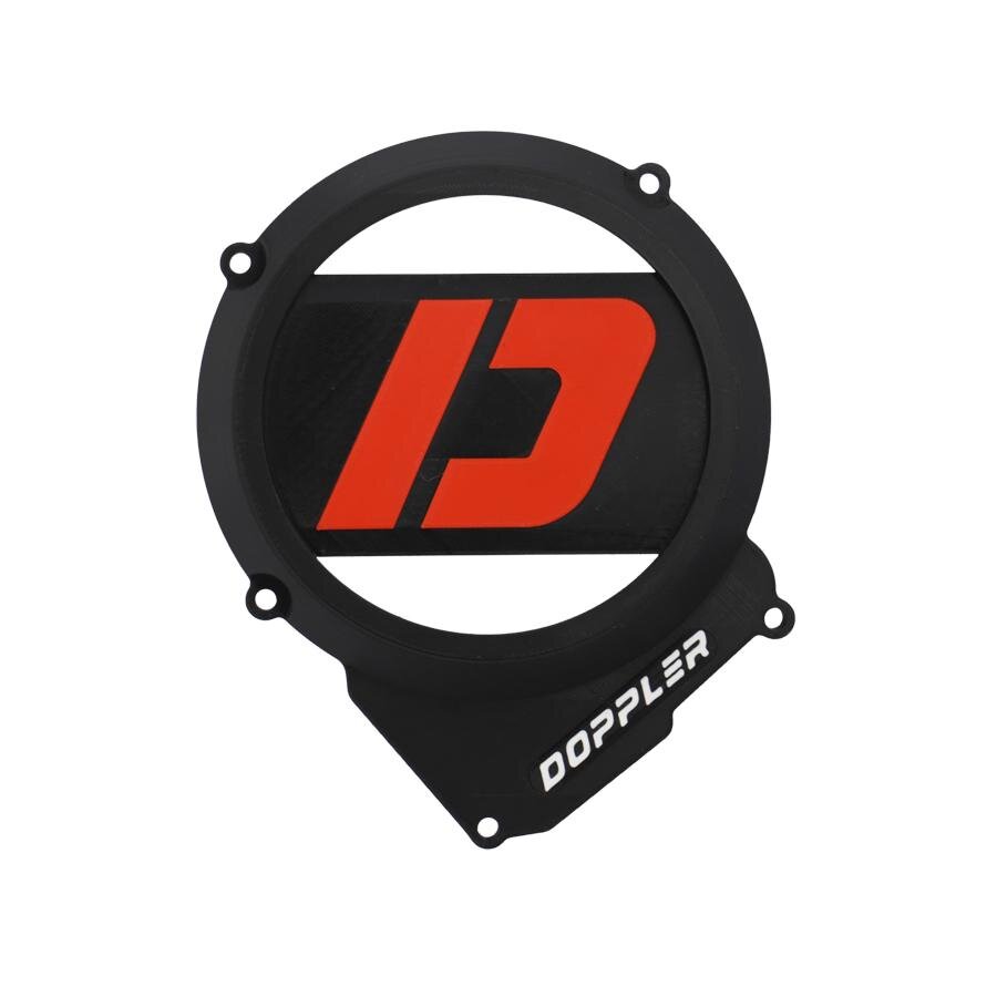 Image of Lichtmaschinendeckel Doppler 3D AM6 Schwarz / Rot