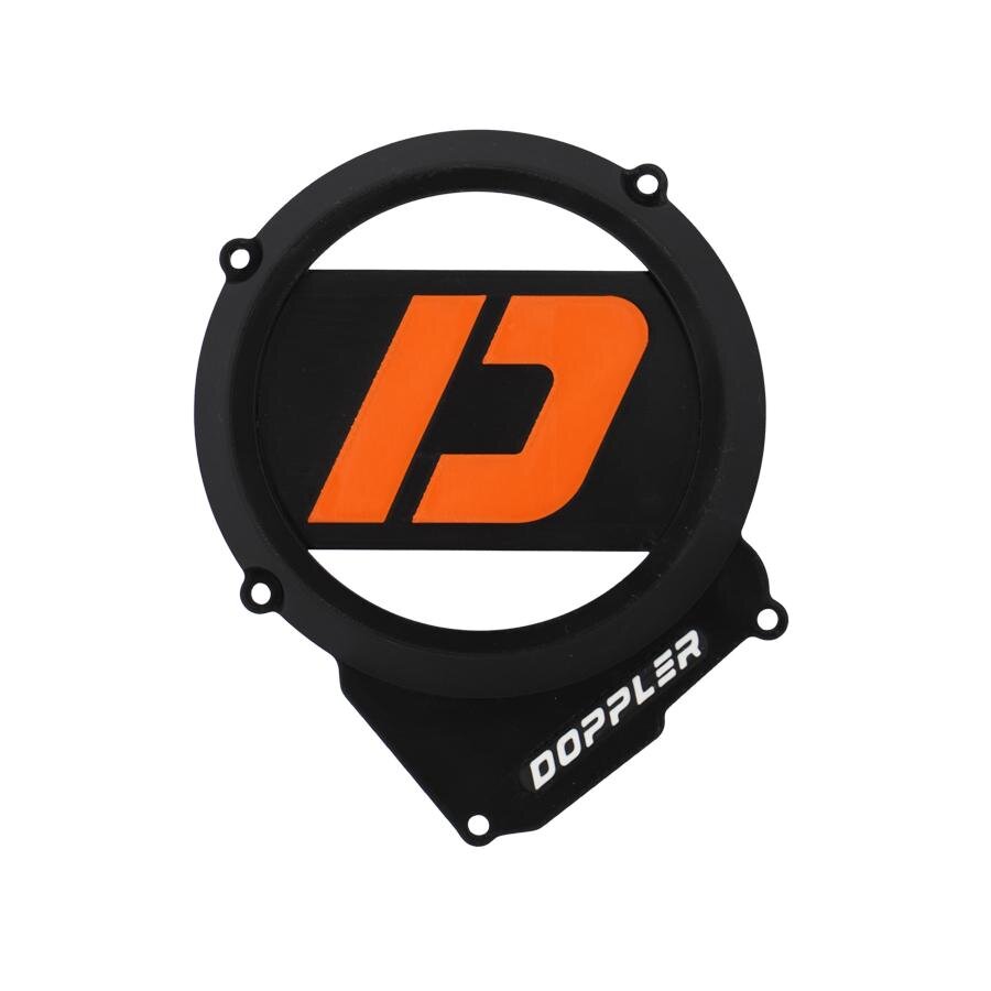 Image of Lichtmaschinendeckel Doppler 3D AM6 schwarz / orange
