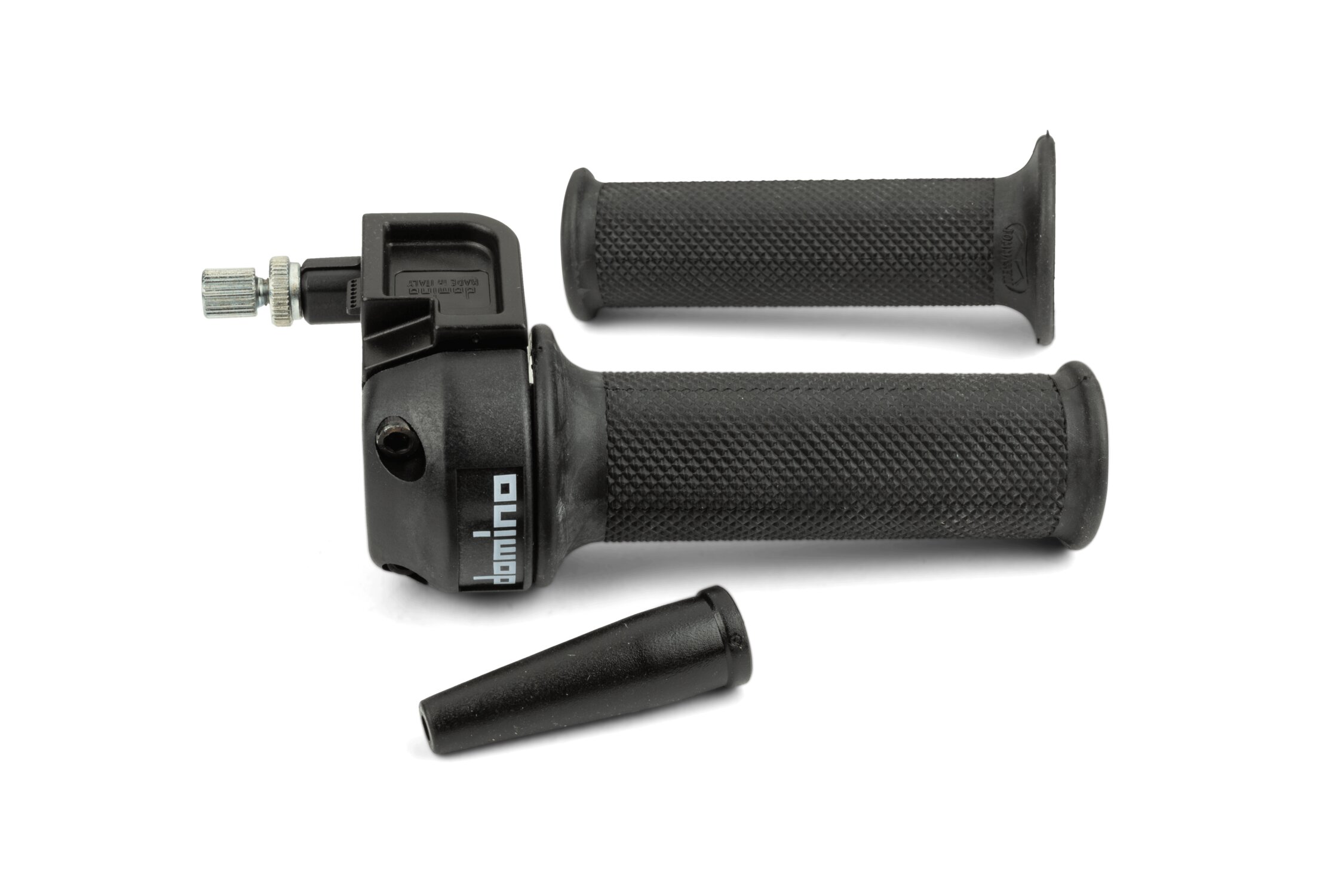 Image of Gasgriff Set Domino Kurzhub 3,6°/ 74mm Aprilia SX / RX / Derbi Senda / Gilera RCR / SMT