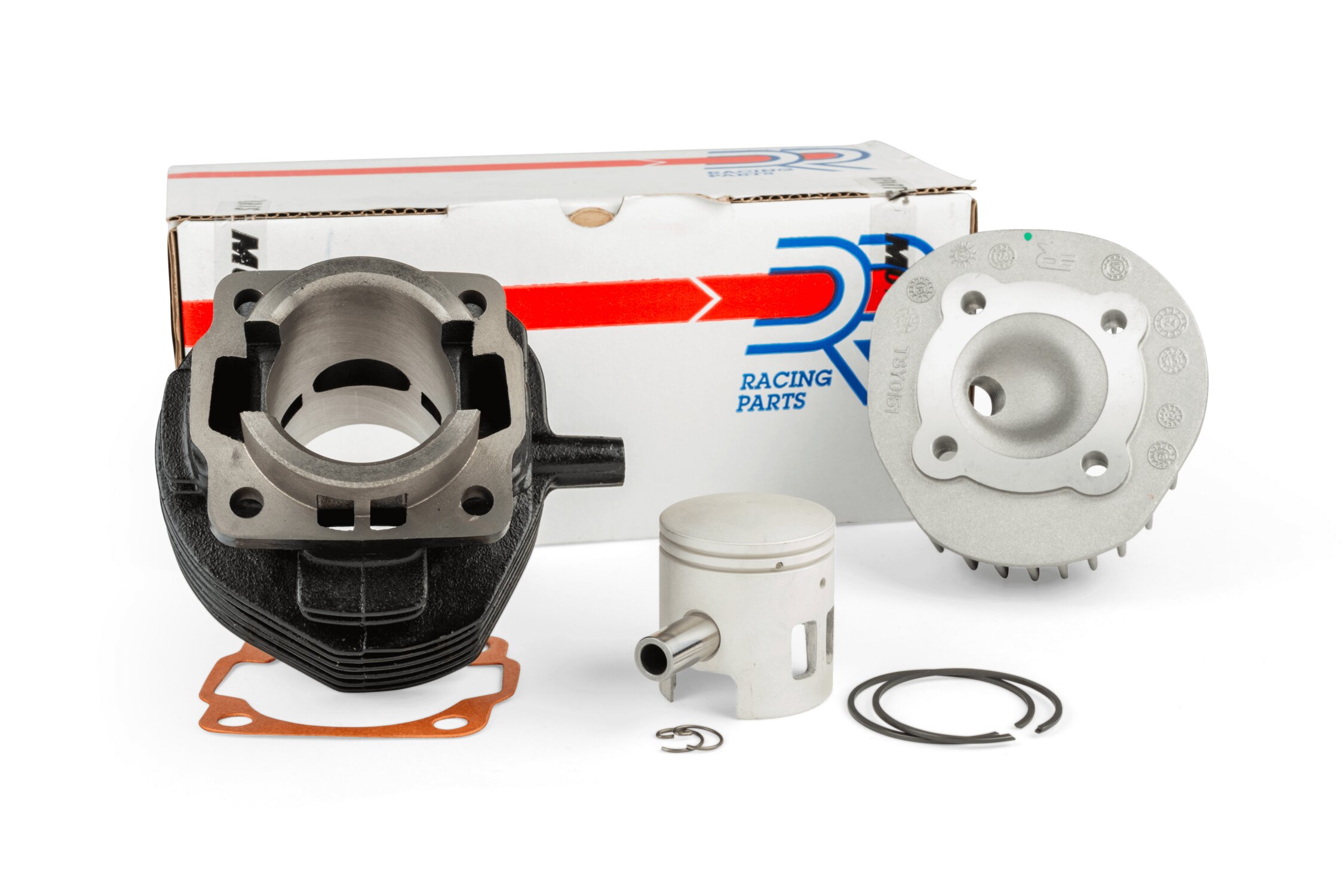 Image of Zylinder Kit DR 75ccm Grauguss 10 Überströmer Vespa PK 50