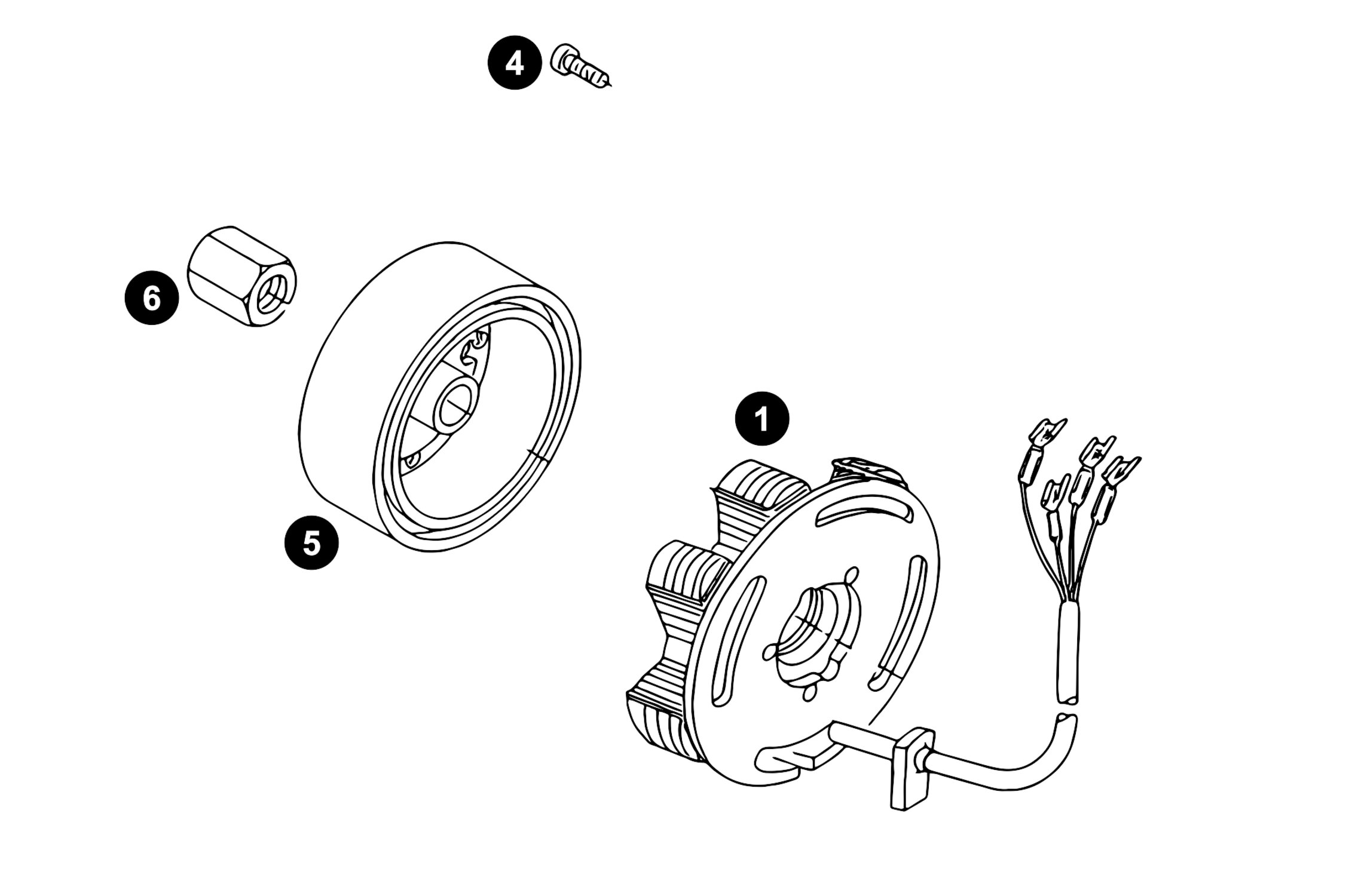 Image of Ersatzteile Minarelli AM6 Zündung (Modelle ohne E-Starter)
