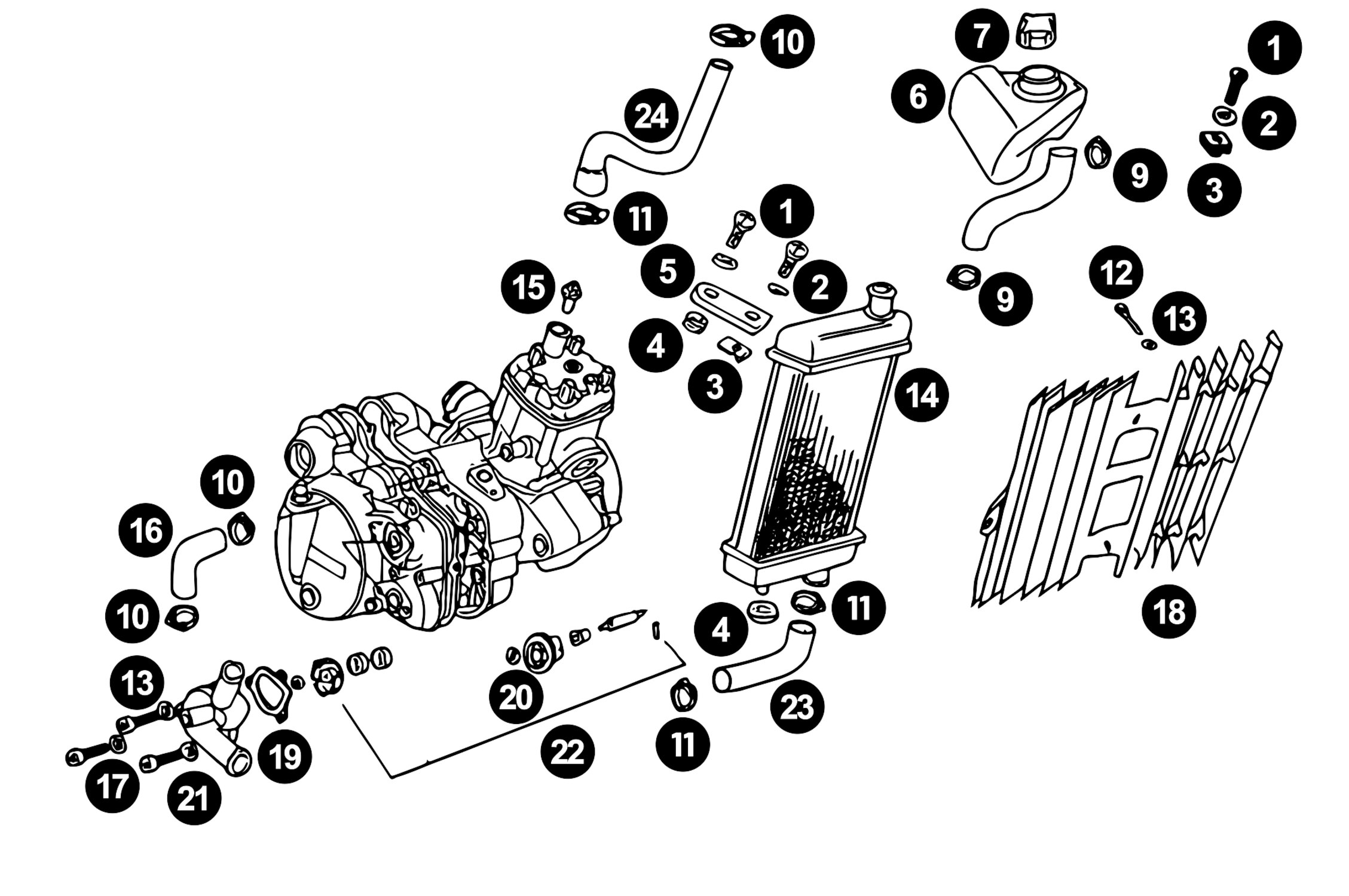 Image of Ersatzteile Derbi Euro2 (EBS/EBE) Wasserpumpe