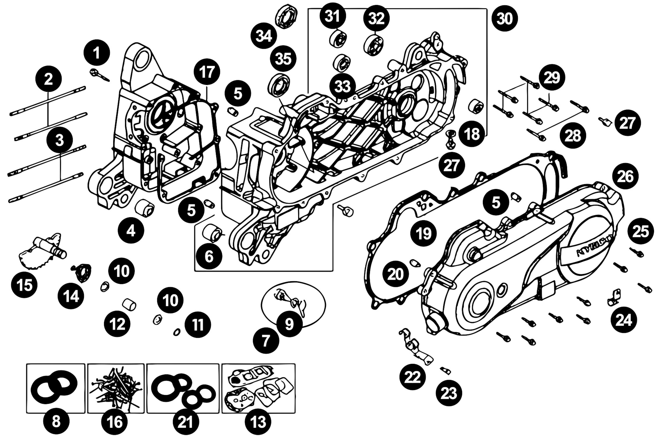 Image of Ersatzteile China 4T Motorgehäuse