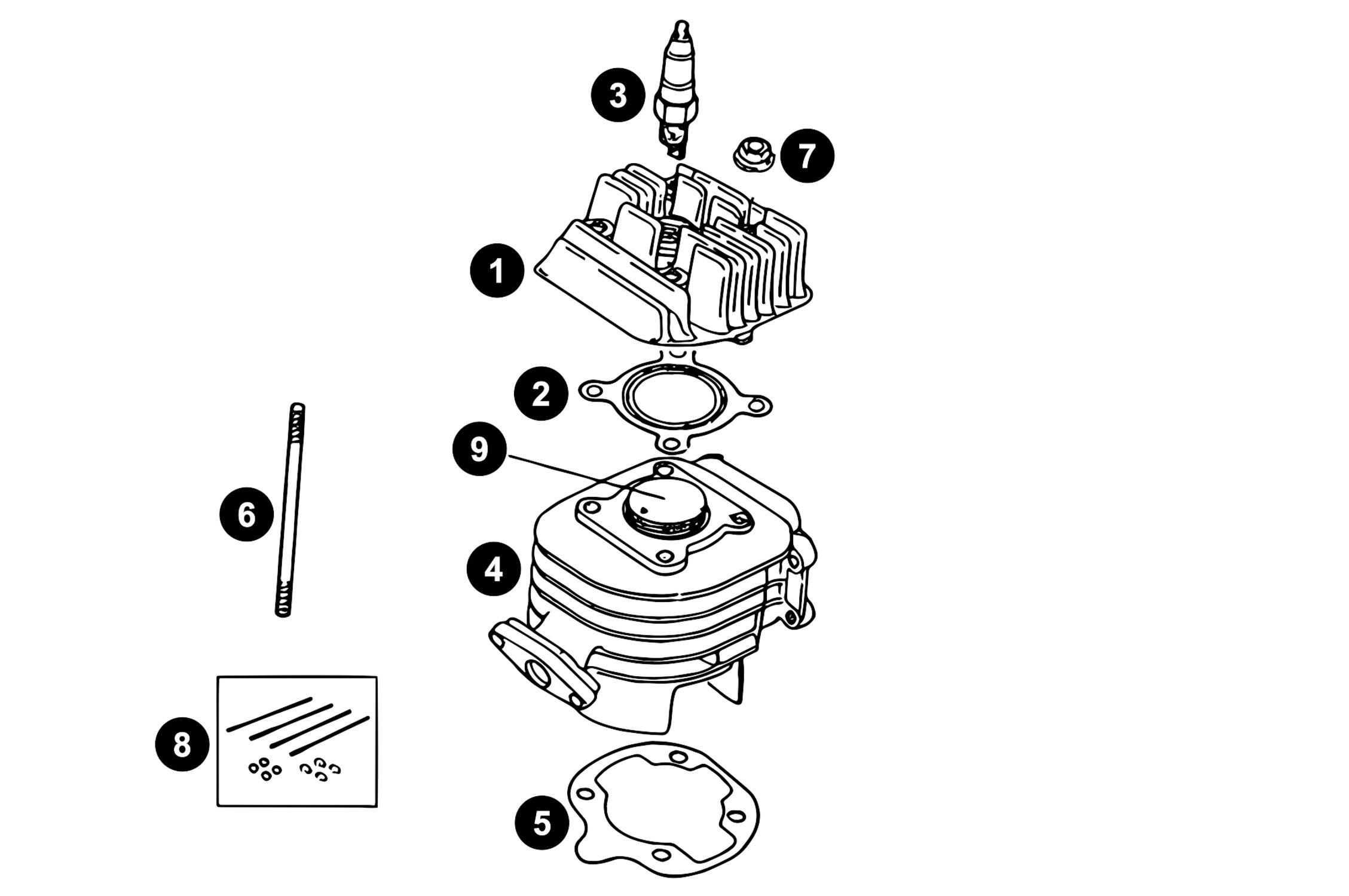 Image of Ersatzteile Minarelli vertikal Zylinder