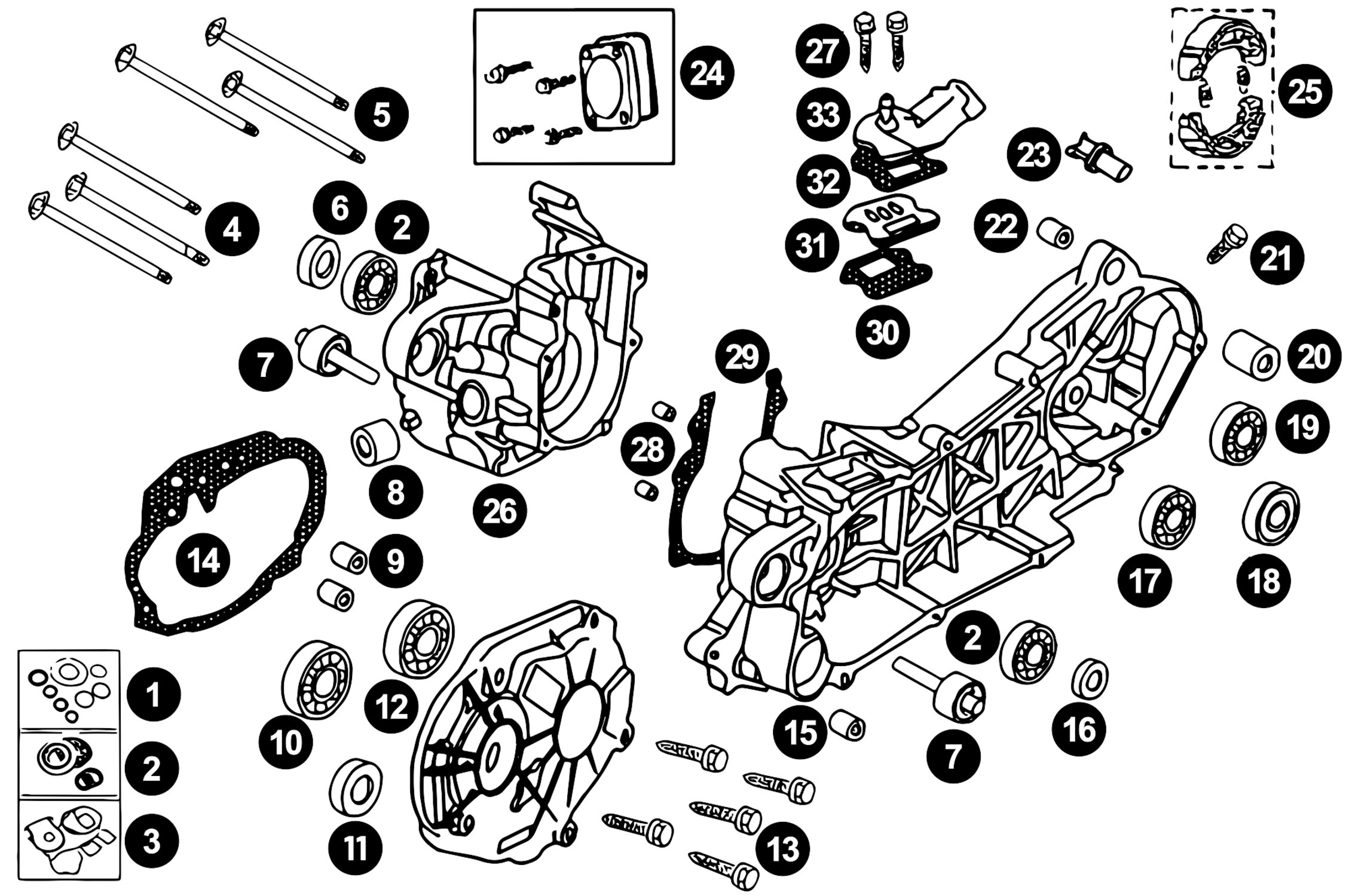 Image of Ersatzteile Peugeot vertikal Motorgehäuse