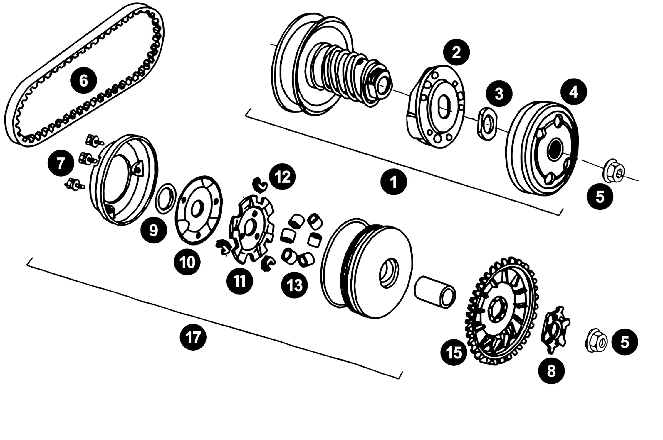 Image of Ersatzteile Peugeot vertikal Variomatik + Wandler