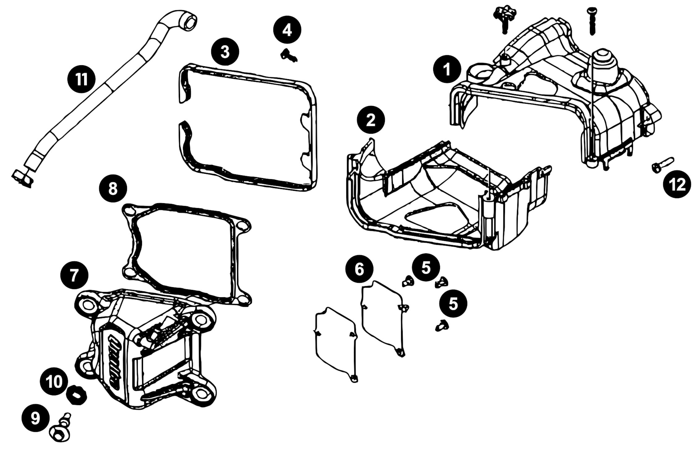 Image of Ersatzteile Piaggio 4T 4V Abdeckungen