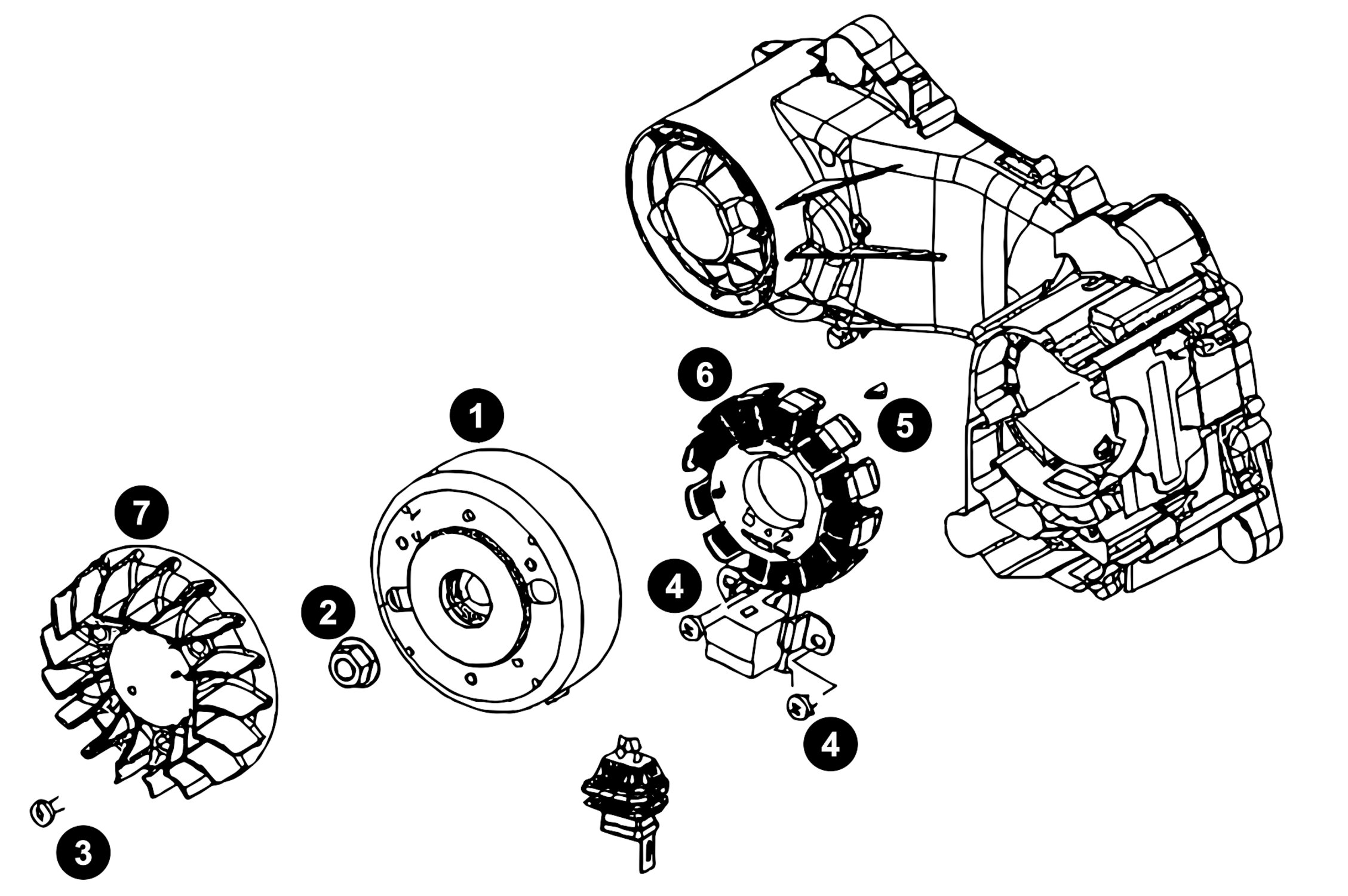 Image of Ersatzteile Piaggio 4T 4V Zündung