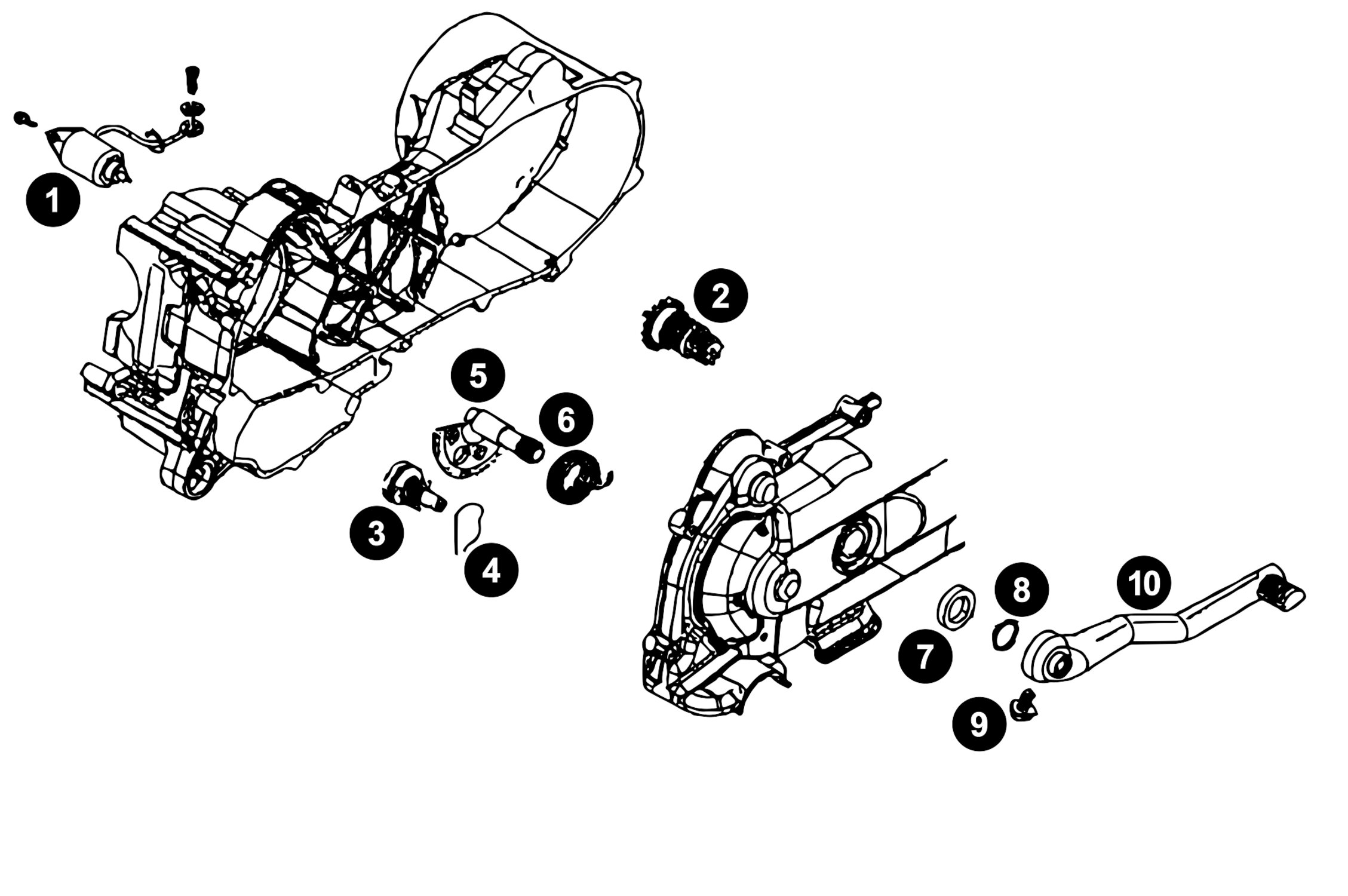 Image of Ersatzteile Piaggio 4T 4V Kickstarter + E-Starter