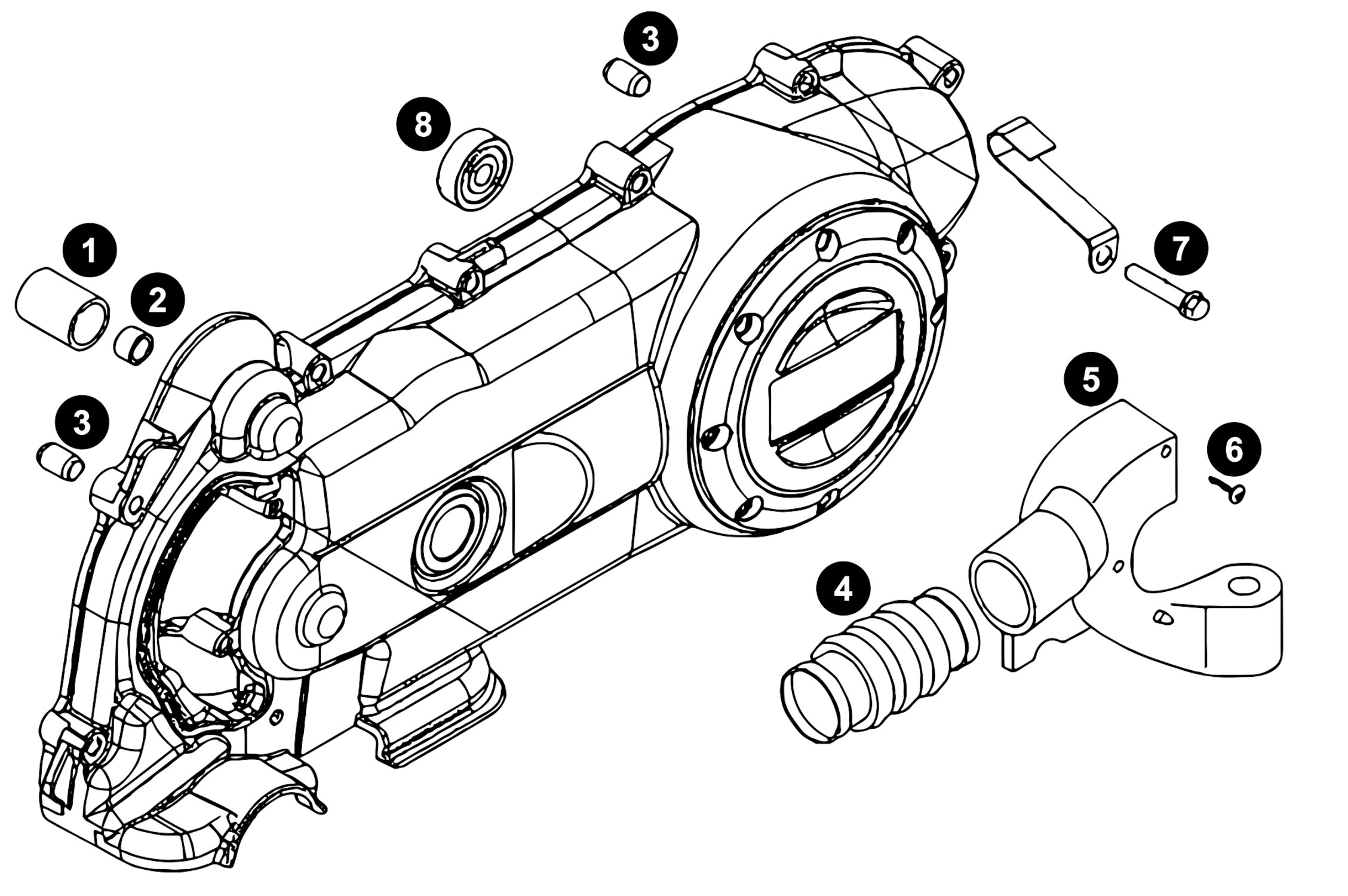 Image of Ersatzteile Piaggio 4T 4V Variomatikdeckel