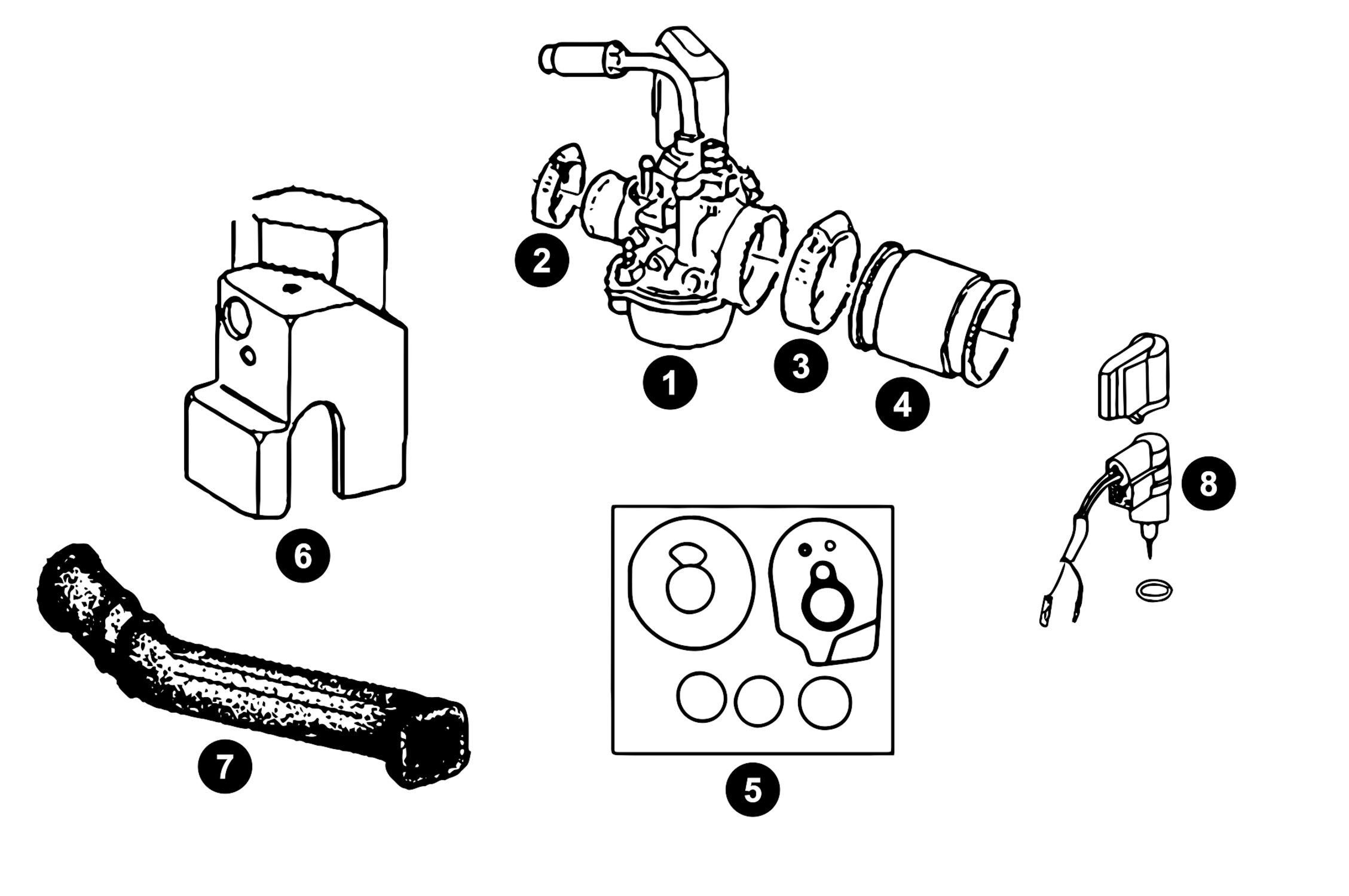 Image of Ersatzteile Piaggio AC Vergaser