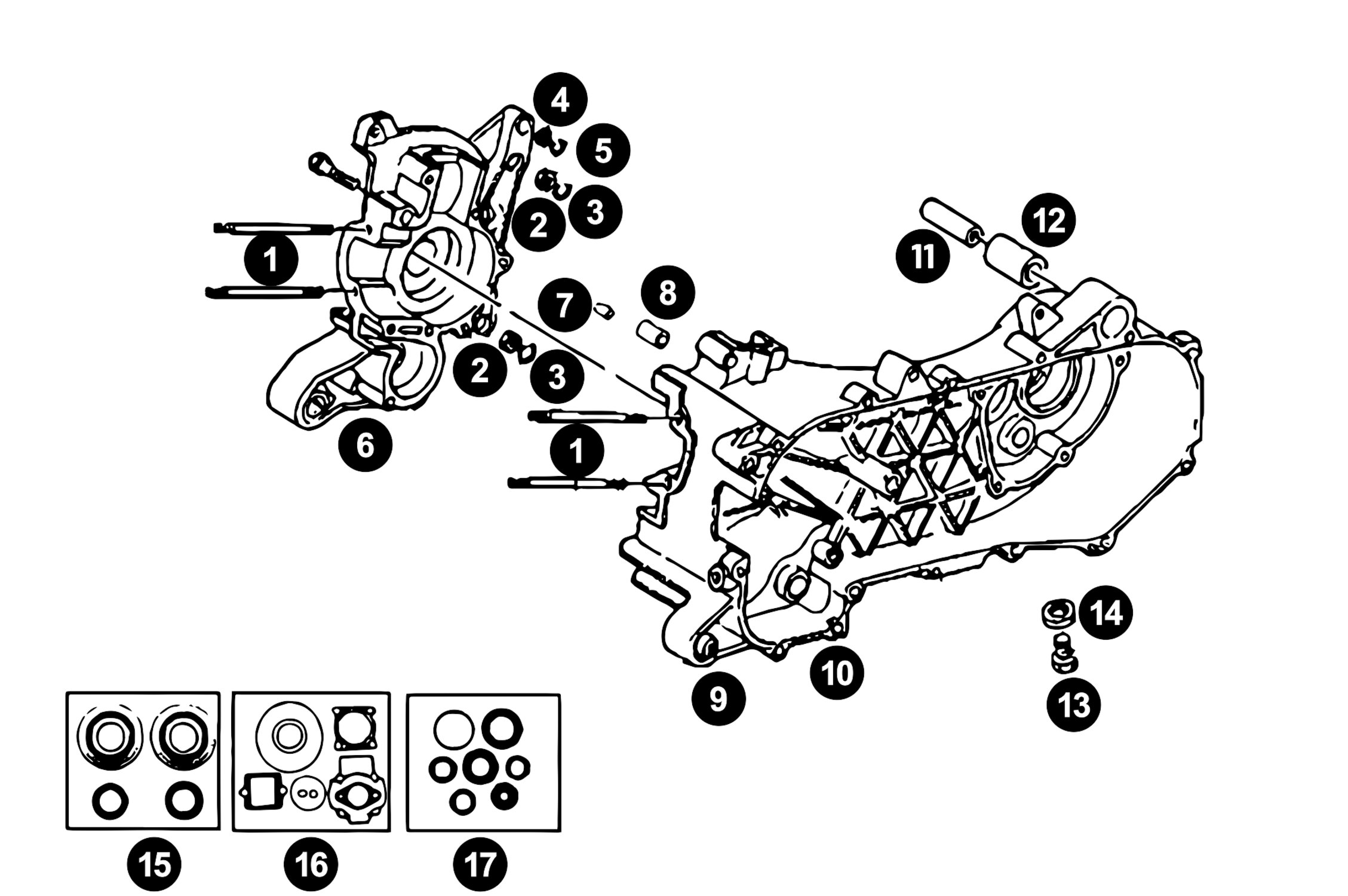 Image of Ersatzteile Piaggio AC Motorgehäuse