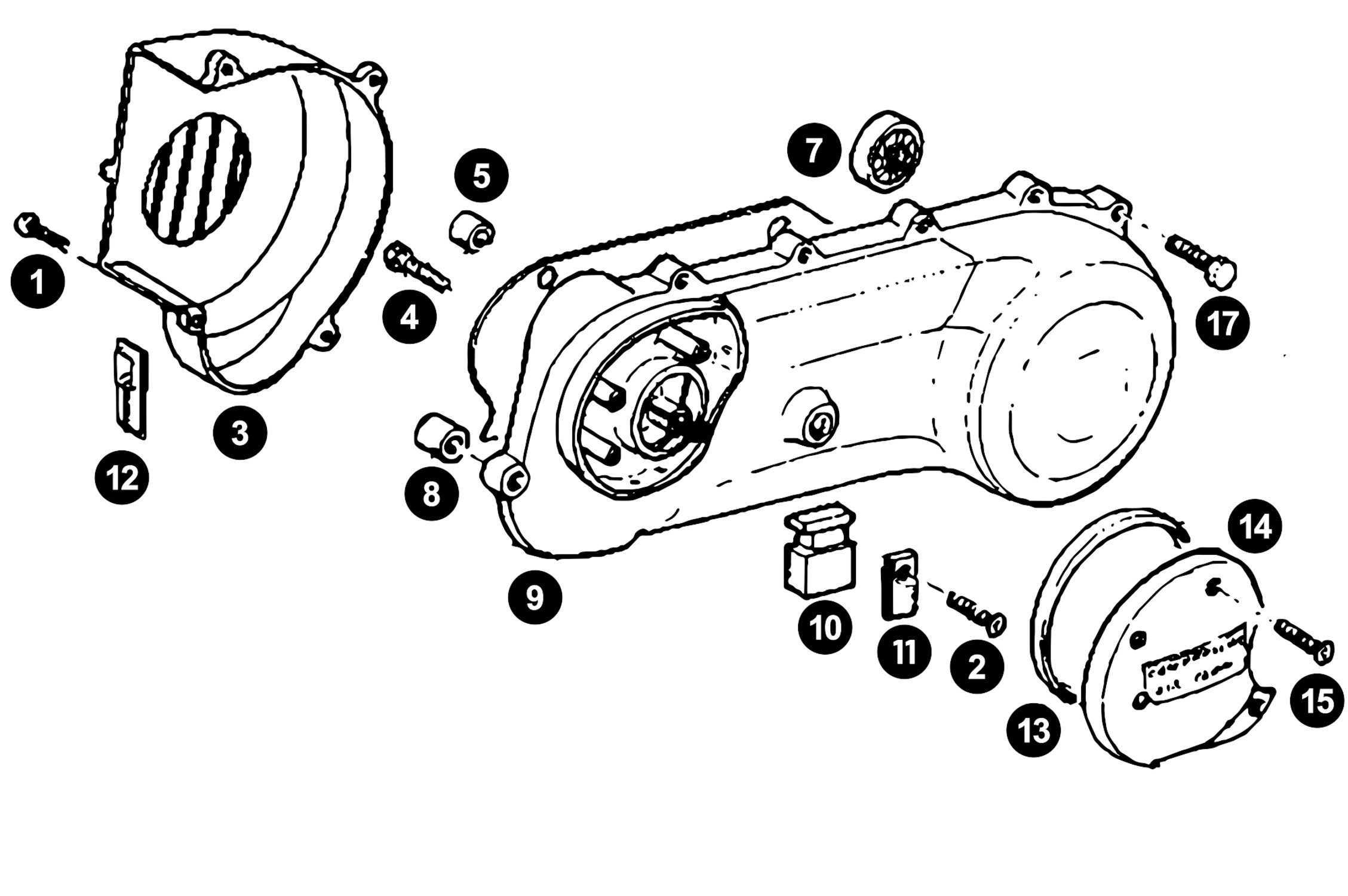 Image of Ersatzteile Piaggio AC Abdeckungen