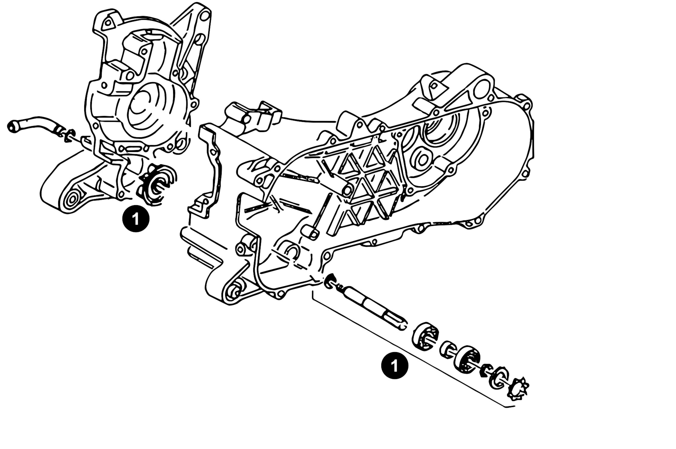 Image of Ersatzteile Piaggio LC Wasserpumpe