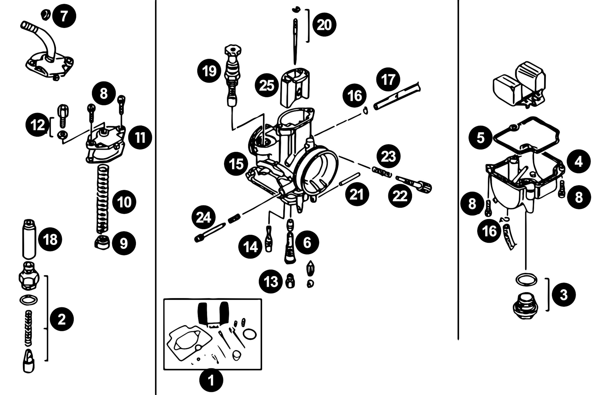 Image of Ersatzteile Vergaser Typ PWK