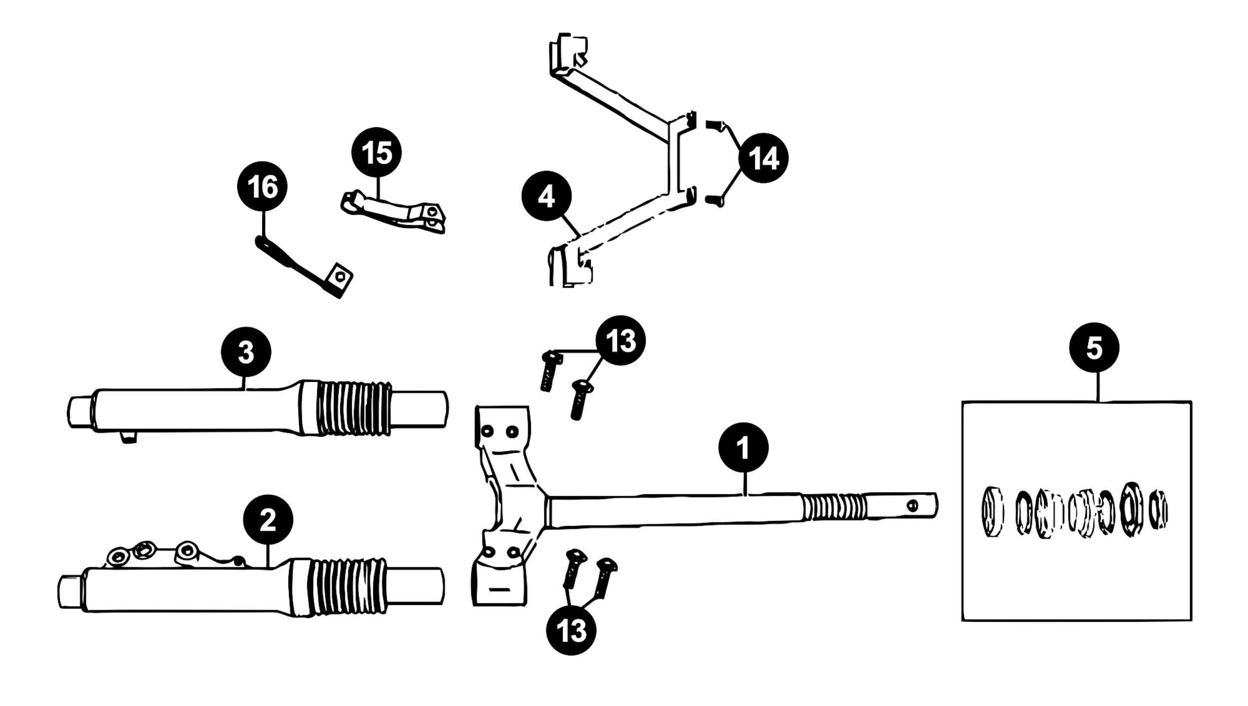 Image of Baotian Carino Ersatzteile Gabel
