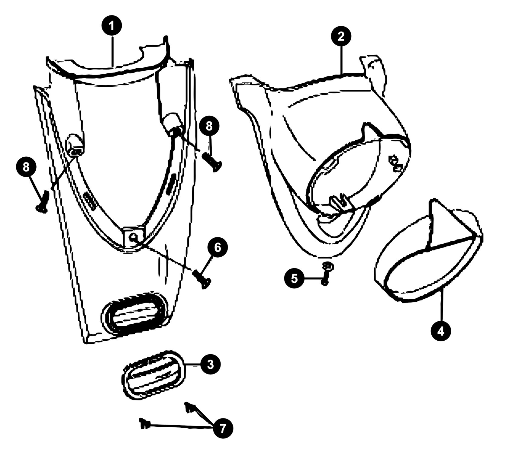 Image of Baotian Carino Ersatzteile Scheinwerfer Verkleidung
