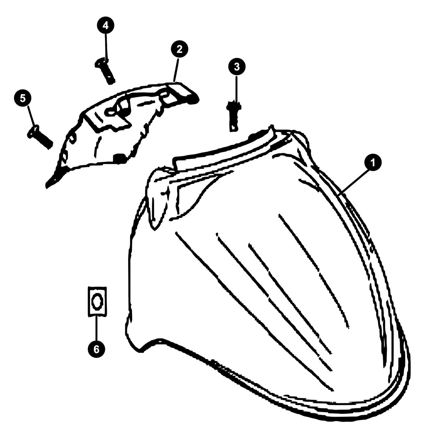 Image of Baotian Carino Ersatzteile Schutzblech vorne