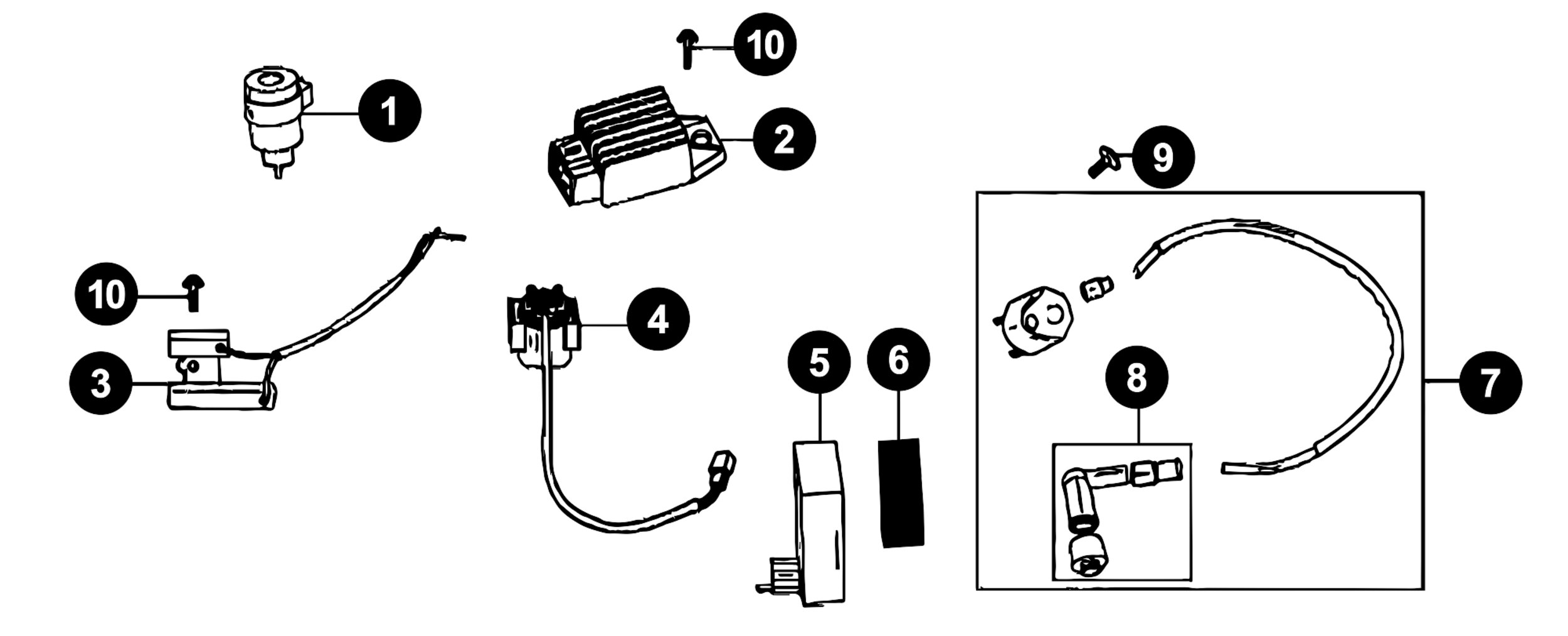 Image of Baotian Carino Ersatzteile Elektrik