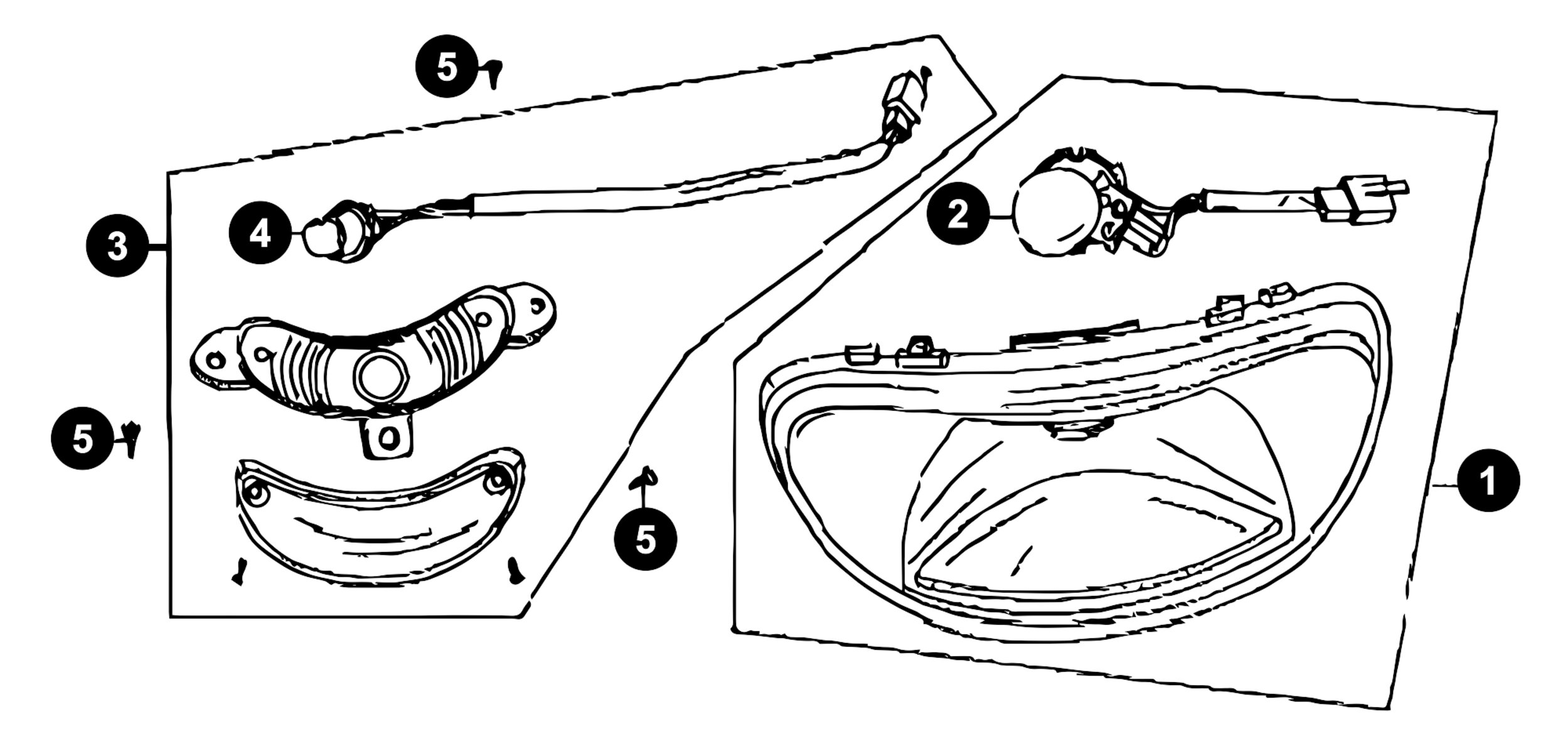 Image of Baotian Speedy Ersatzteile Scheinwerfer