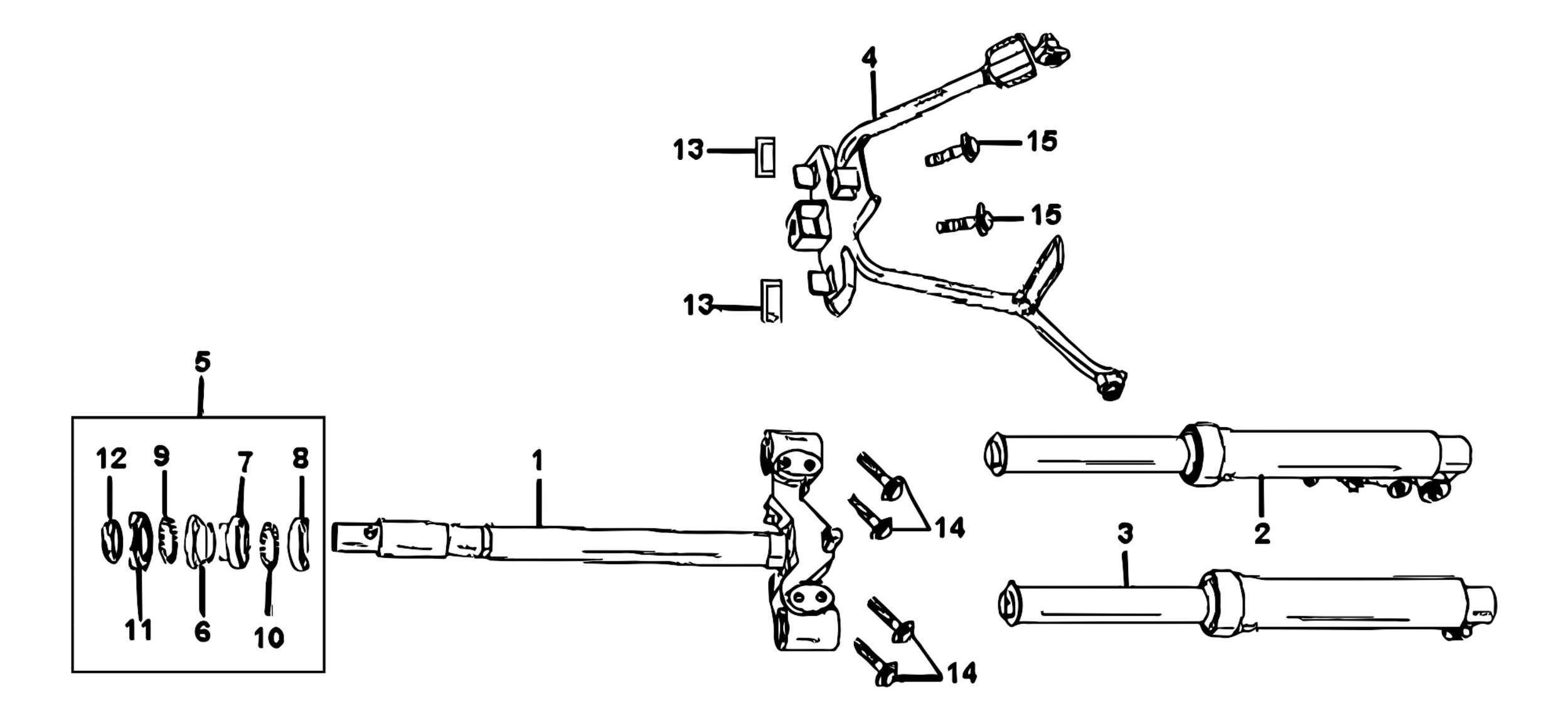 Image of Benzhou Citystar Ersatzteile Gabel