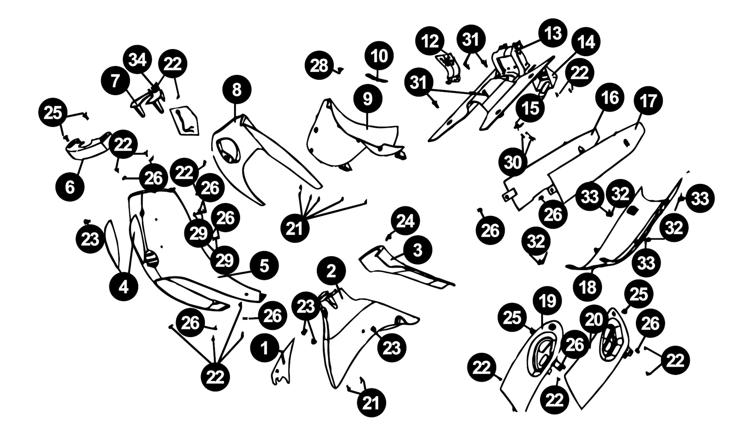 Image of Benzhou Grand Retro Ersatzteile Verkleidung